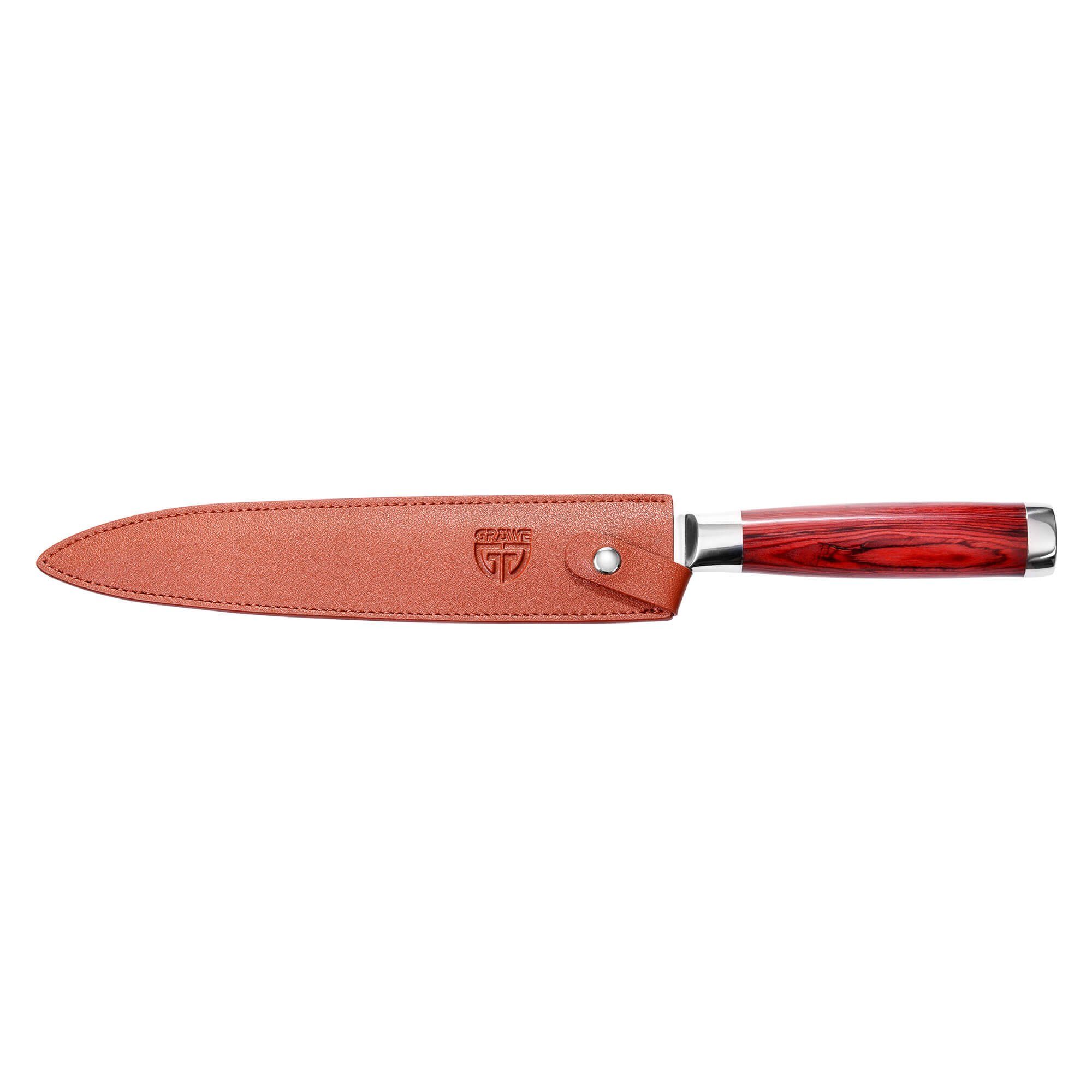 GRÄWE Damastmesser GRÄWE Damaszener Filetiermesser 21 cm Klinge