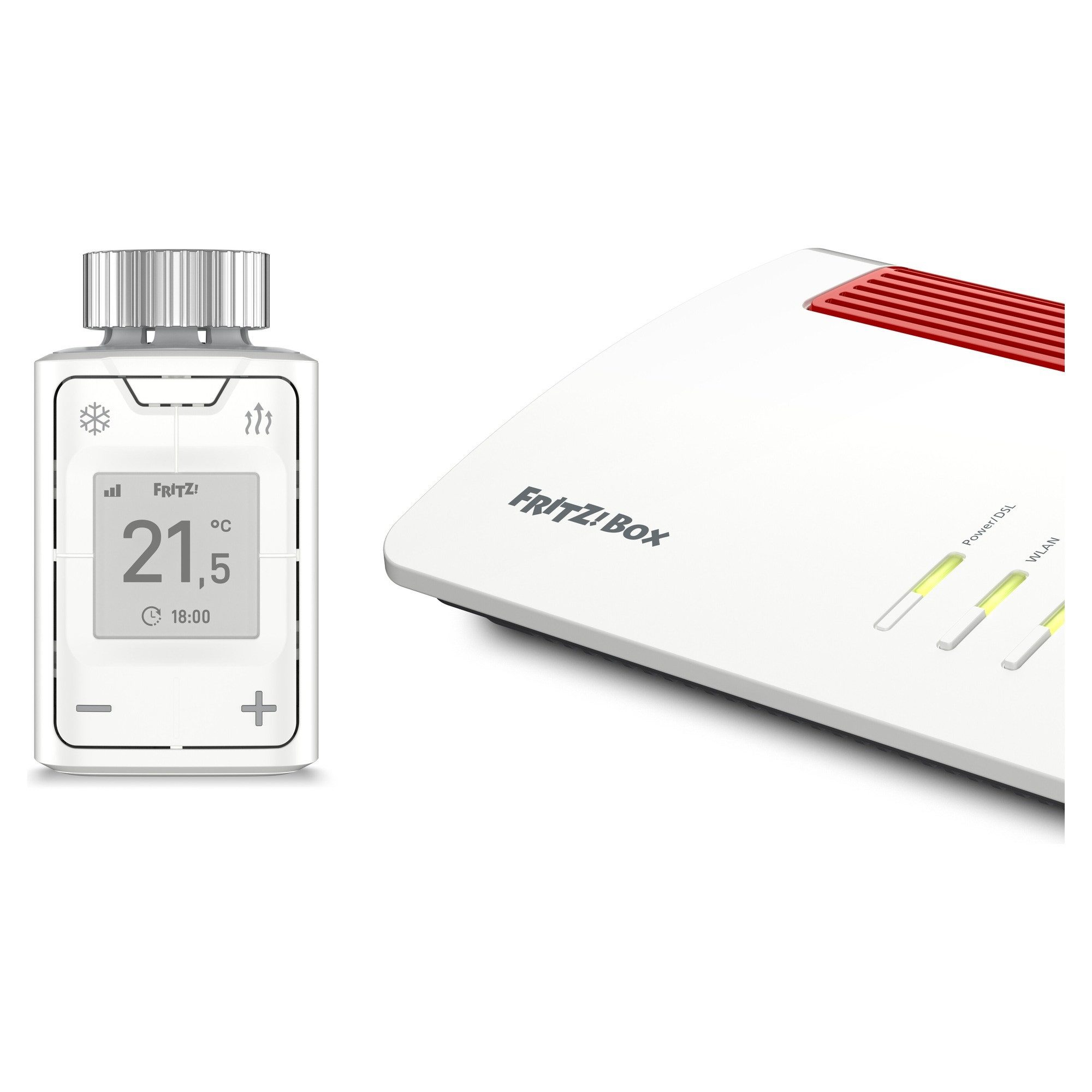Fritz! Heizkörperthermostat FRITZ!Smart Thermo 302, (1 St) Smarter Heizkörperregler, E-Paper, Fenster-offen-Erkennung, Boost – Bild 4 von 5