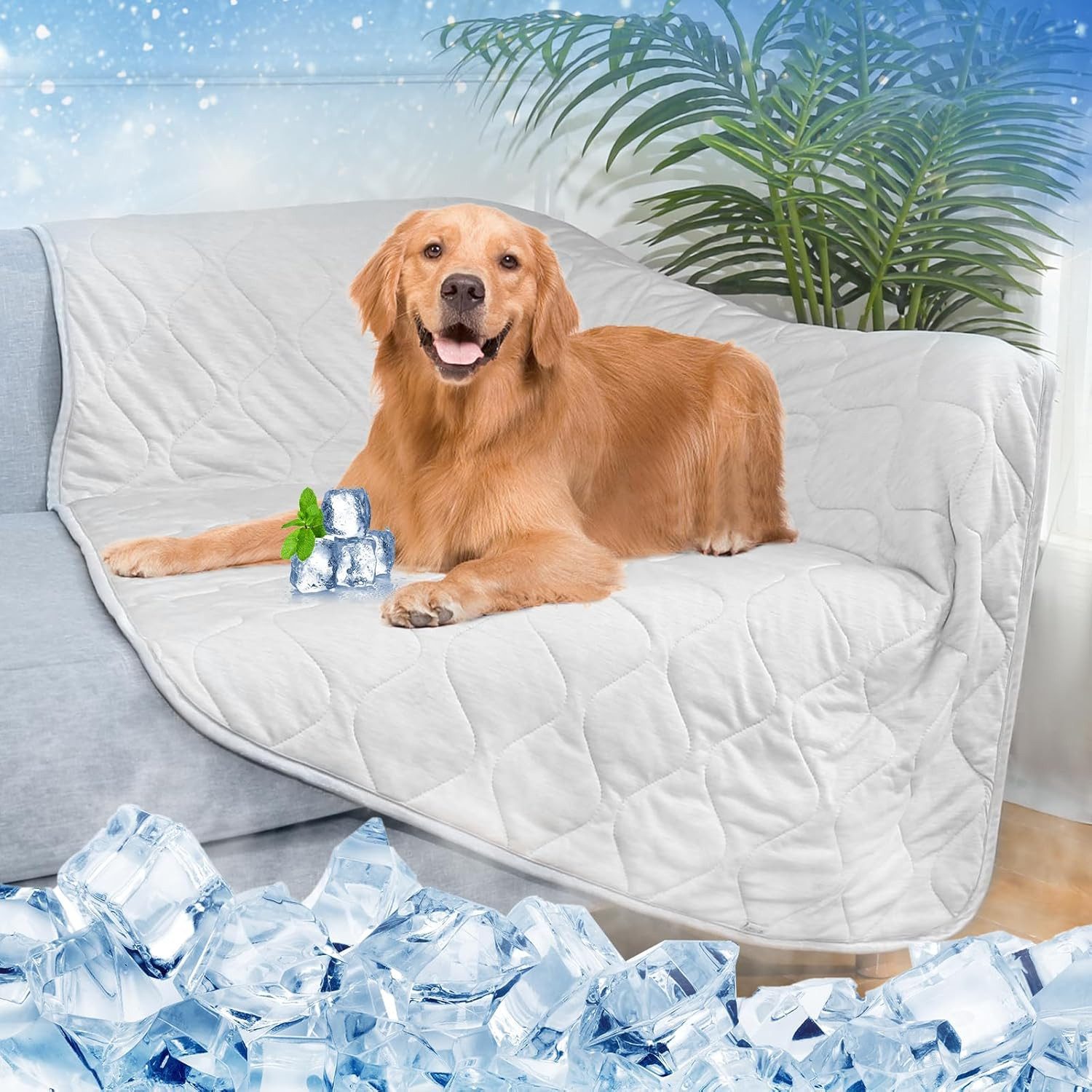 Hundematte Leichte, selbstkühlende Kühldecke für Haustiere, Arc-Chill Q-Max>0.5