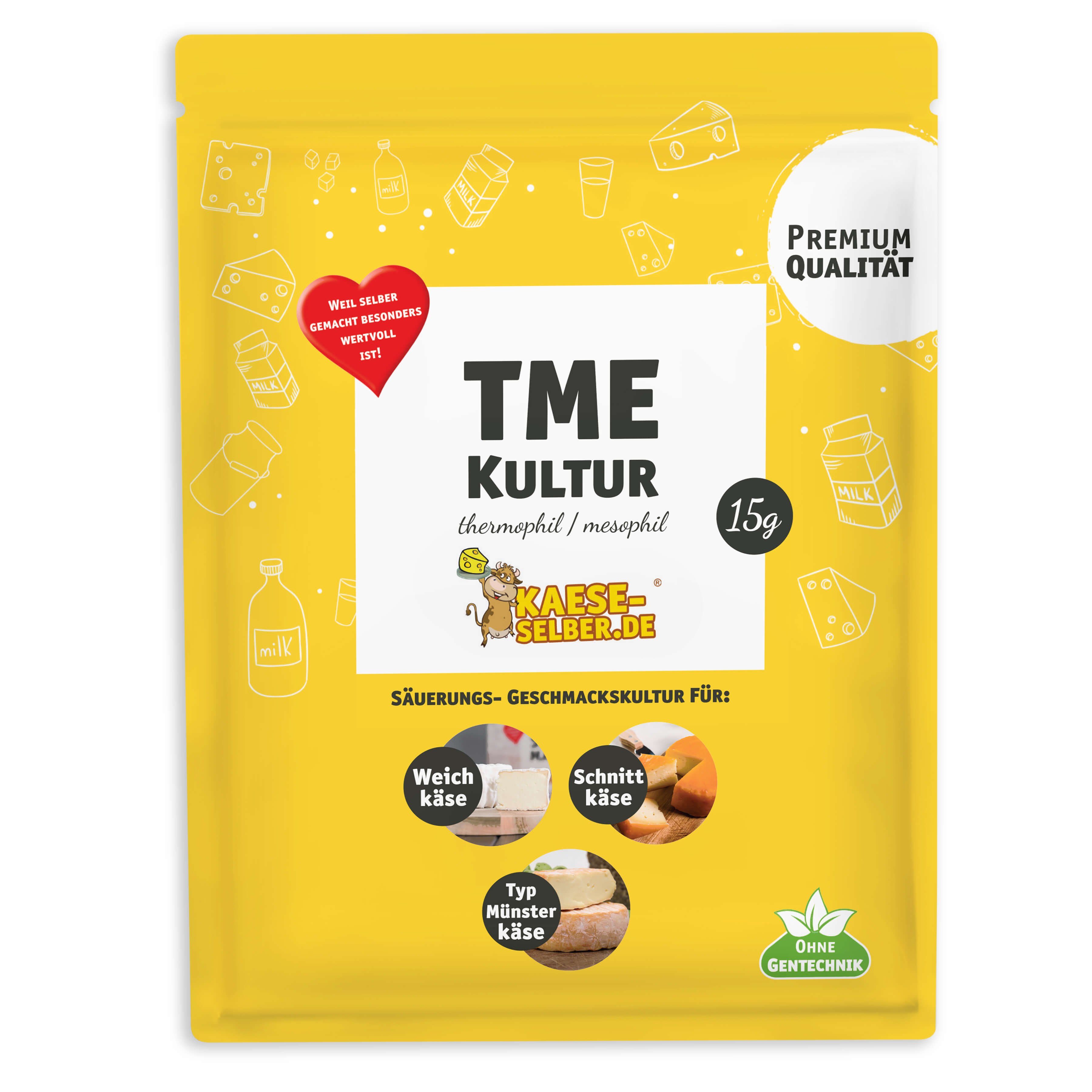 KAESE-SELBER.DE Lebensmittelkulturen kaese-selber.de TME Mischkultur mesophil/thermophil für Weichkäse