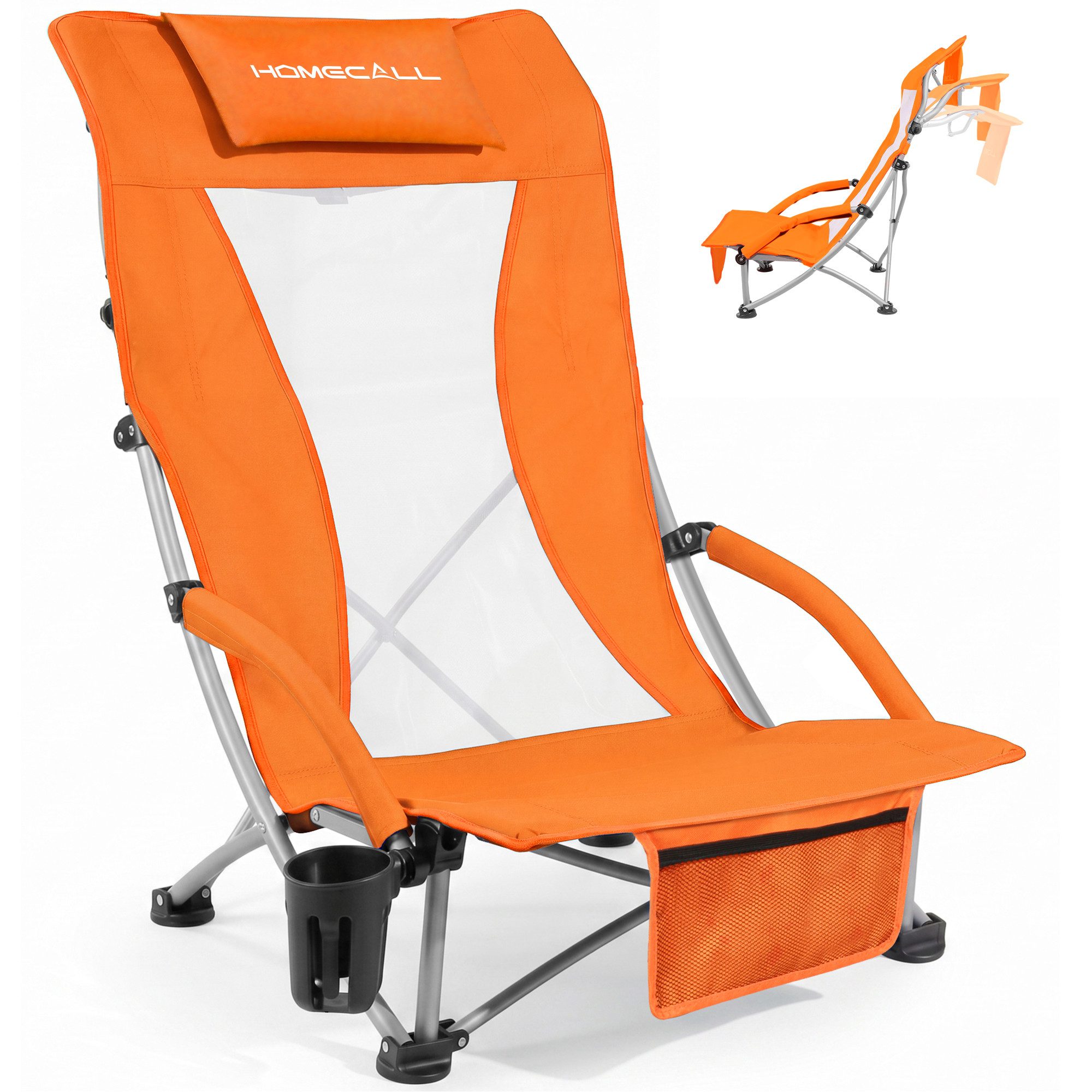 Klappstuhl Strandliegestuhl Klappbar leicht niedriger Strandstuhl Campingstuhl