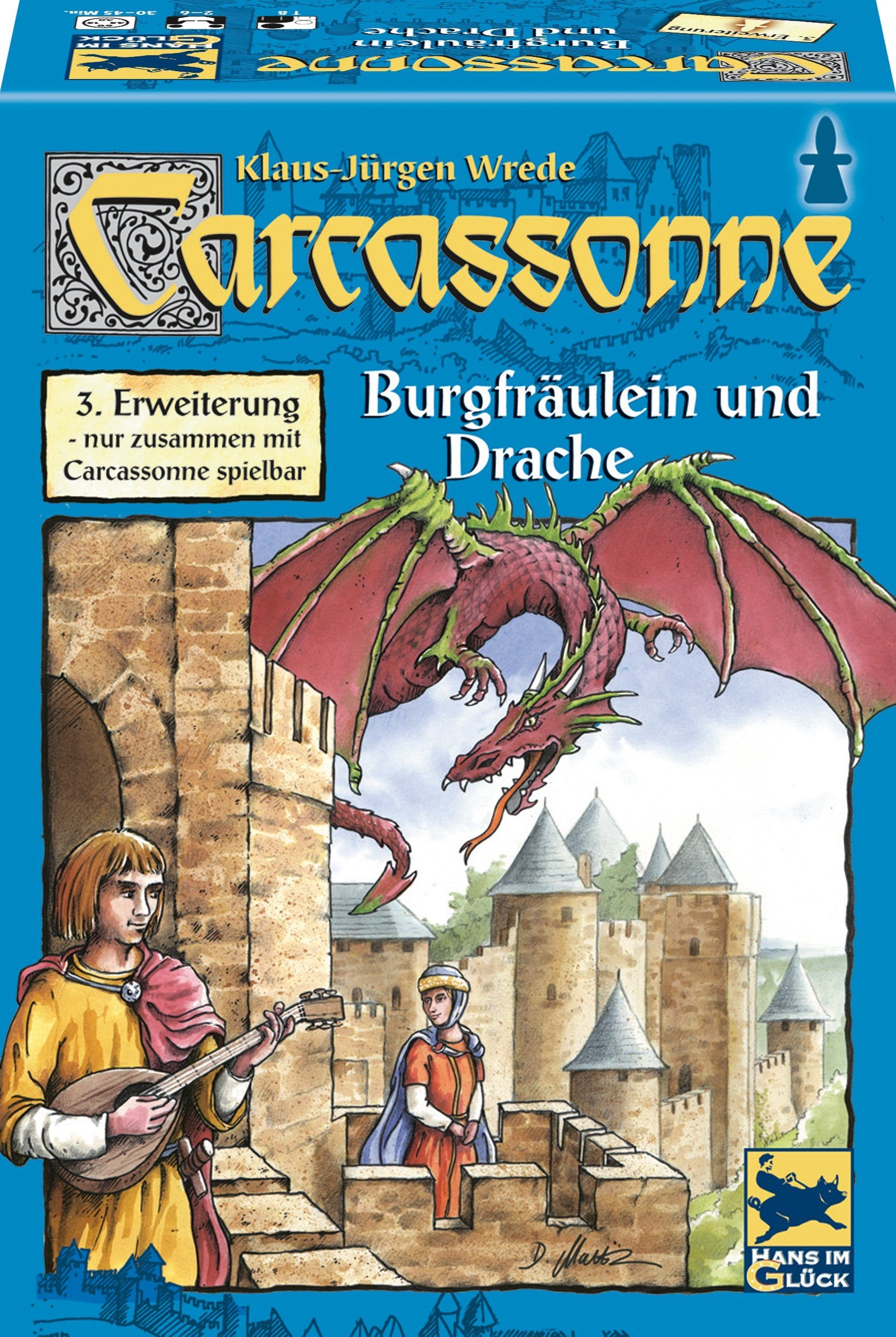 Schmidt Spiele Spiel, Carcassonne: Burgfräulein und Drache Carcassonne: Burgfräulein und Drache