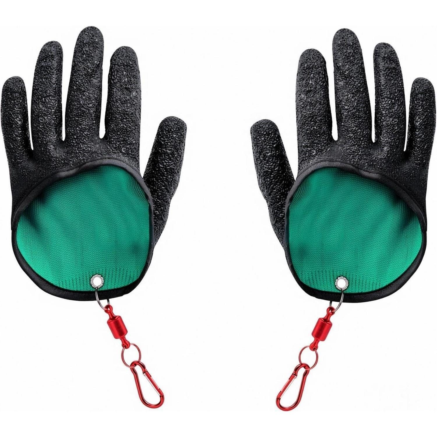 LuxusKollektion Angelhandschuhe Angelhandschuhe 2er-Set wasserdicht Latex mit Magnetverschluss (2-St)
