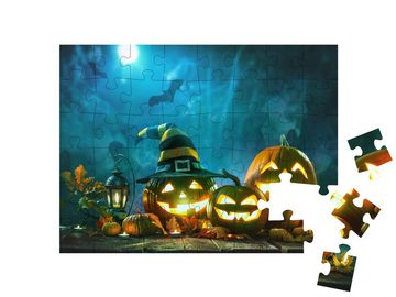 puzzleYOU Puzzle Halloween-Kürbisse: Happy Halloween!, 48 Puzzleteile, puzzleYOU-Kollektionen Festtage