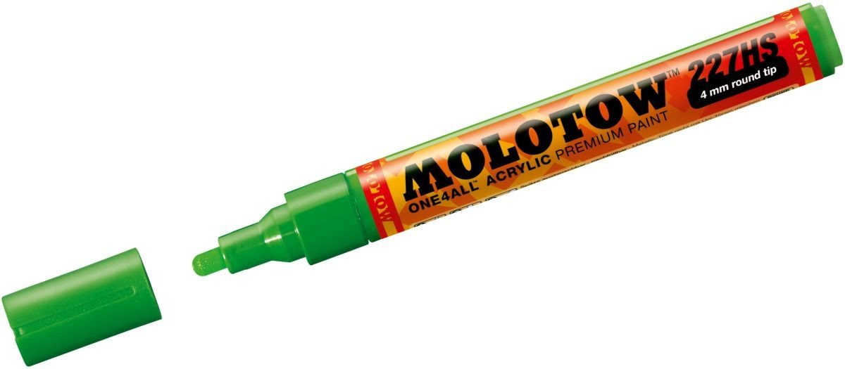 Thumbnail - MOLOTOW Permanentmarker Permanentmarker One4All 227 HS nachfüllbar 4mm kakao77 universes green