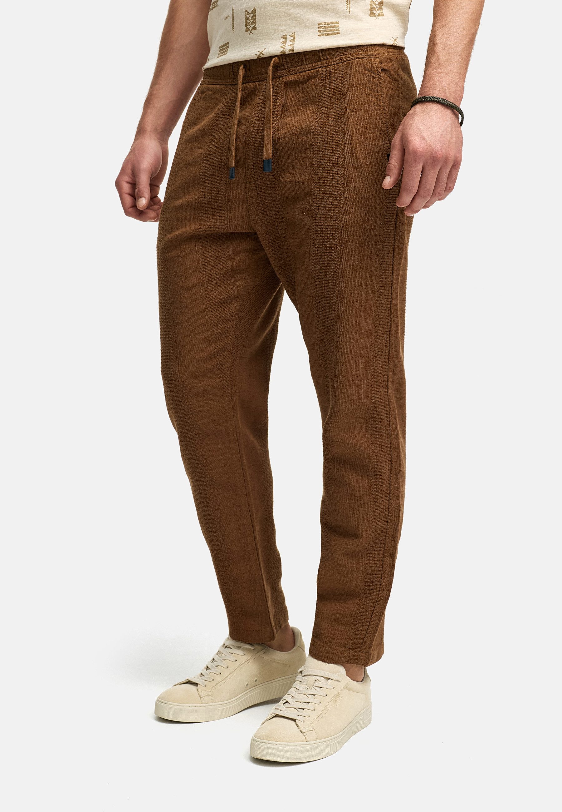 Indicode Stoffhose INIndie mit Jacquard-Webart & günstig online kaufen
