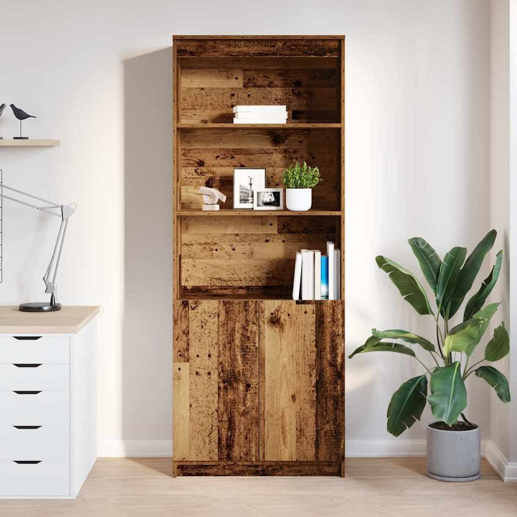 vidaXL Highboard Highboard Altholz-Optik 70x35x180 cm günstig online kaufen
