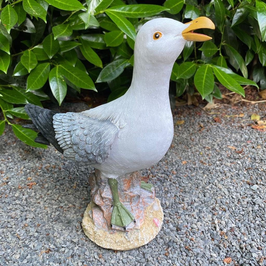 Aspinaworld Gartenfigur Möwe Figur 28 cm wetterfest, Figur für den Garten