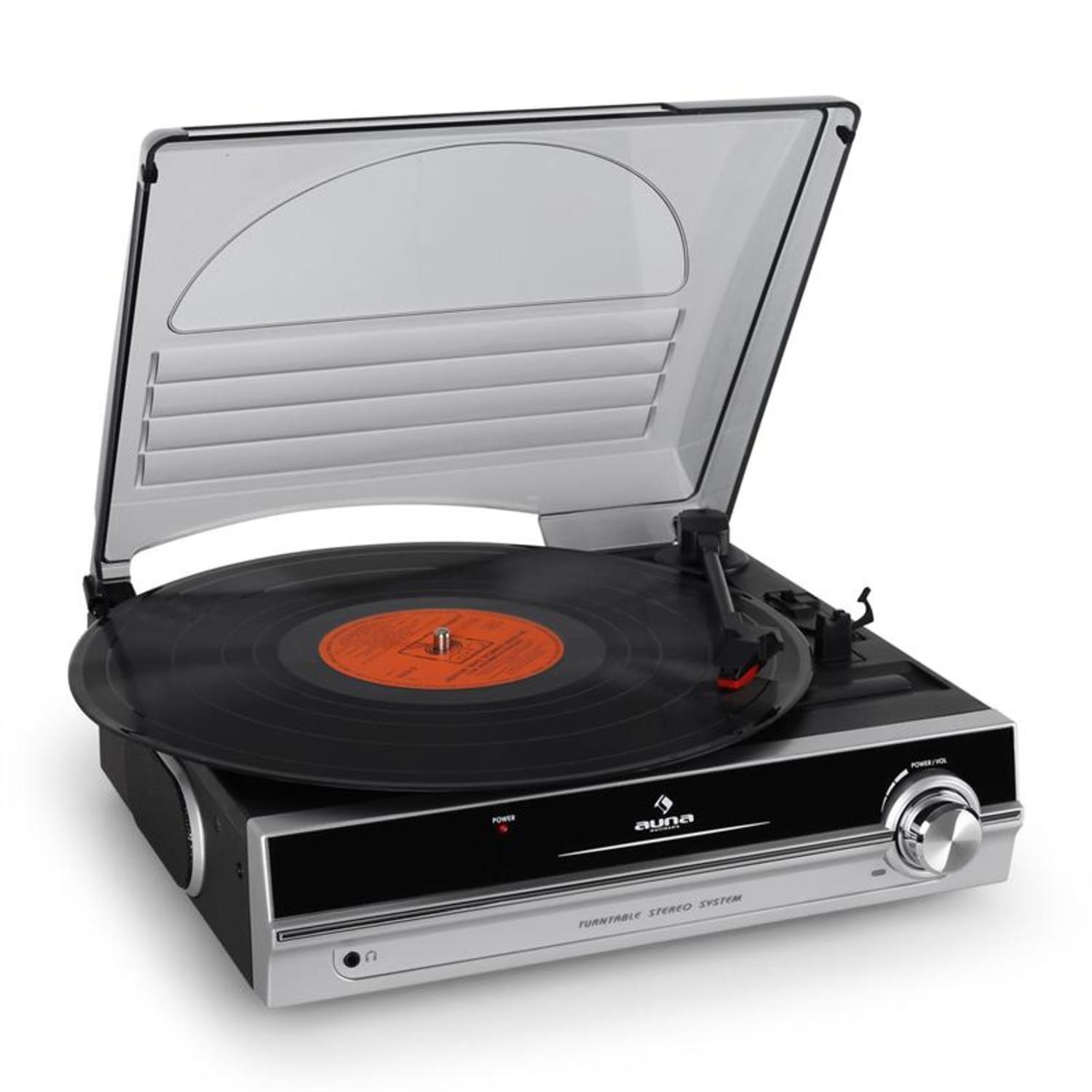 Vinyl TBA-928 Turntable Plattenspieler Plattenspieler) Silber Spieler (Schallplatten Auna