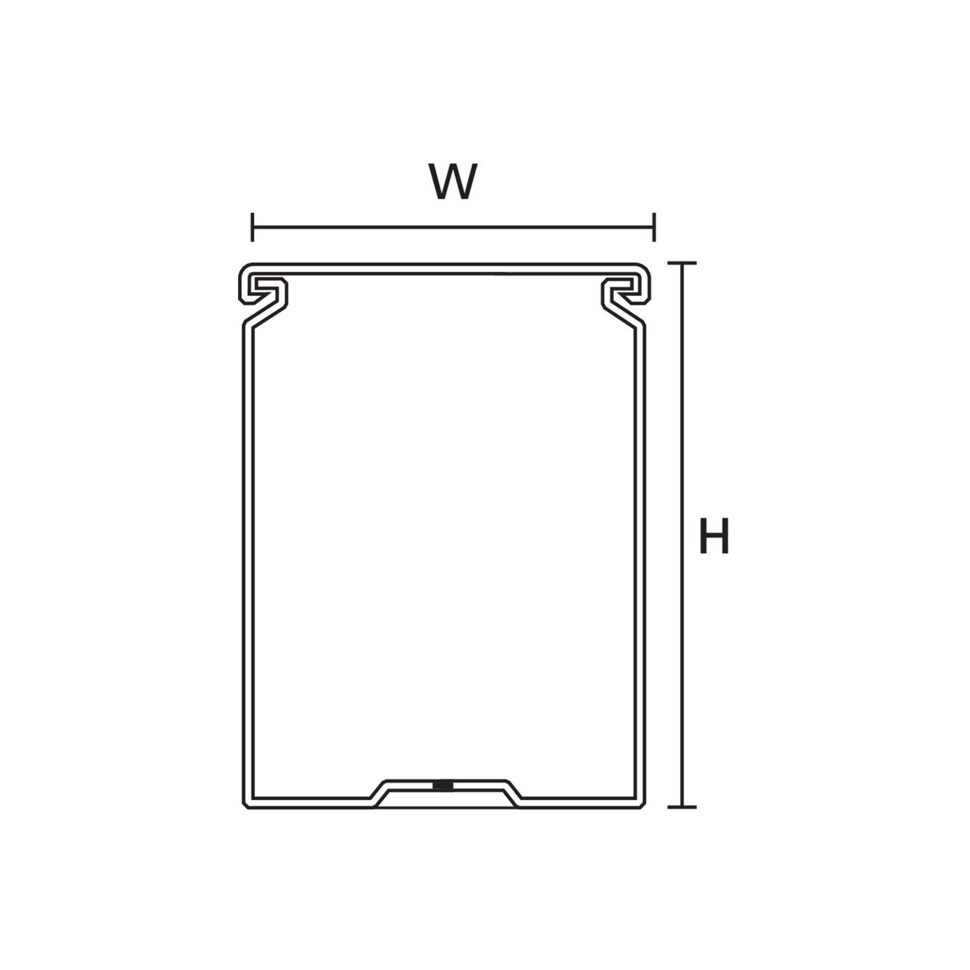 HellermannTyton Kabelführung HellermannTyton Verdrahtungskanal 40x60mm, 2m PVC HTWD-PN-40X60 2 Stk