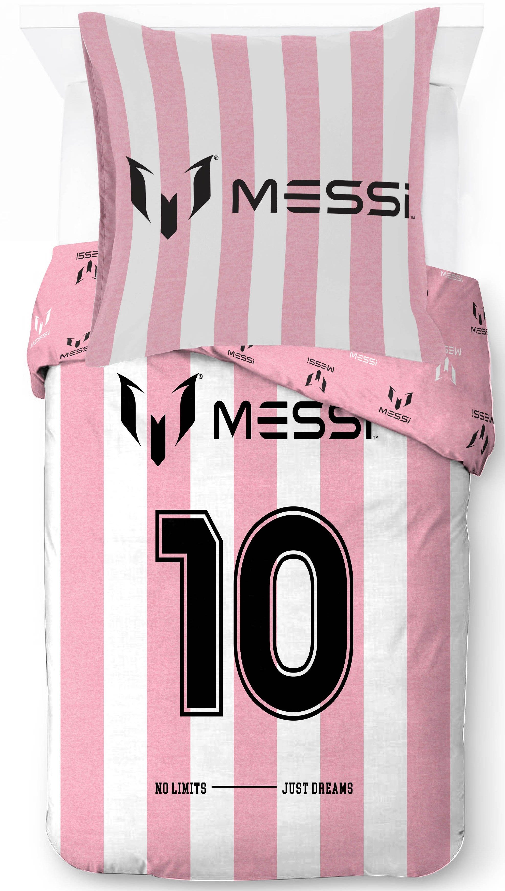 Kinderbettwäsche Messi No Limits Just Dream, Linon, 2 teilig, 100% Baumwolle