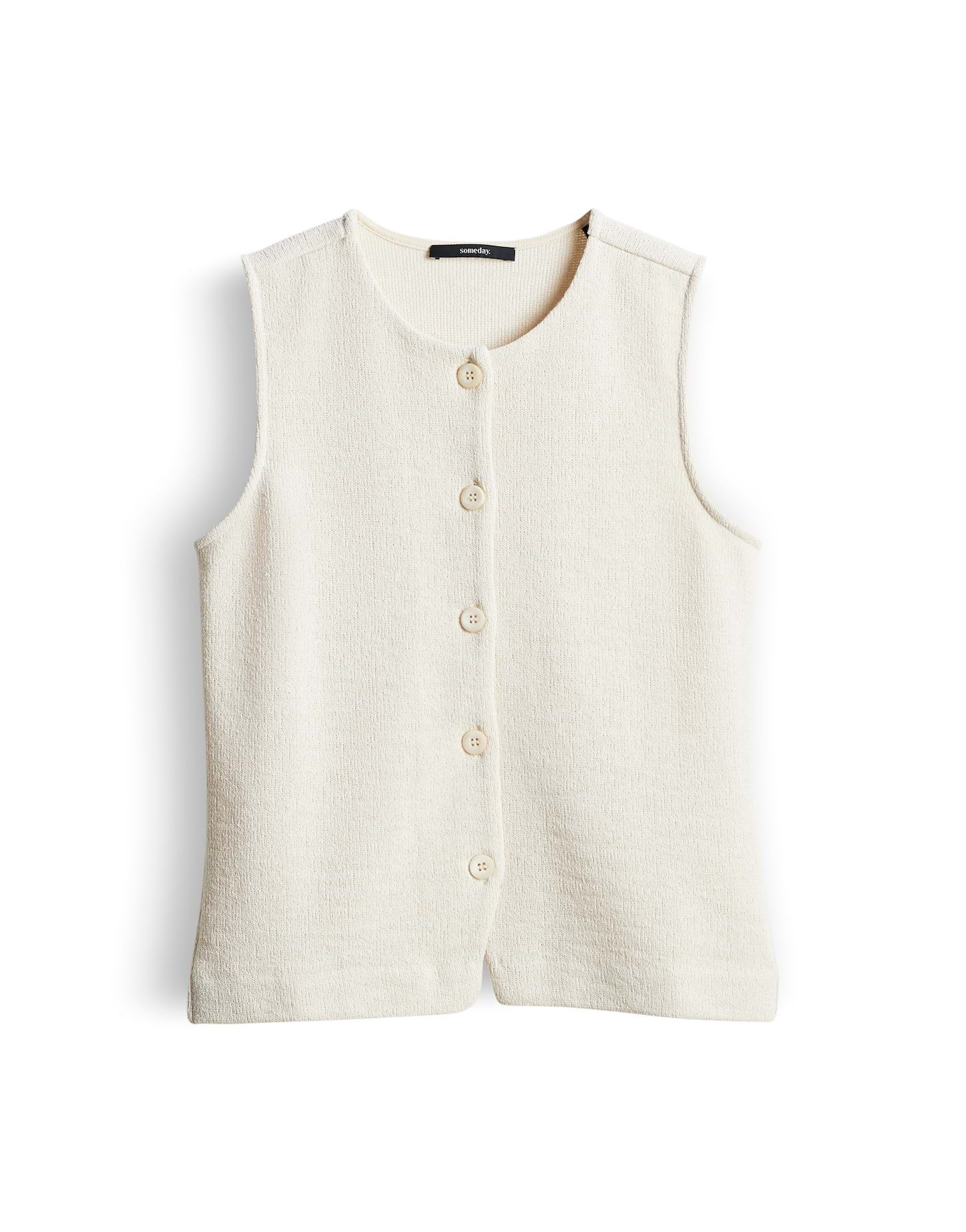 someday Sweatweste Ulida aus Sweatware im Westenstil Im Westenstil mit Knopfleiste für einen modernen Look