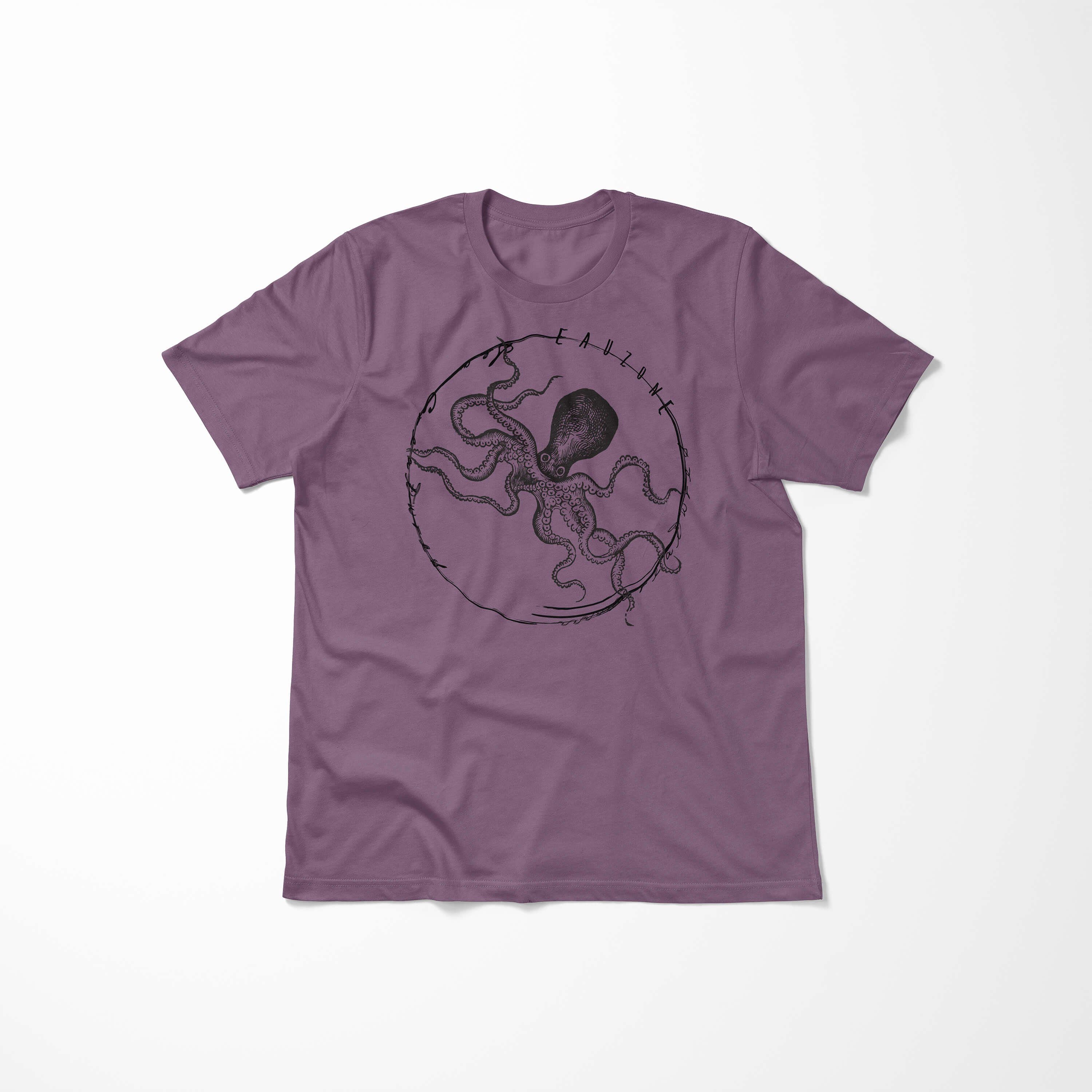und Sea Art Tiefsee / 084 Serie: Sea Struktur - Schnitt Sinus T-Shirt Fische sportlicher T-Shirt feine Shiraz Creatures,