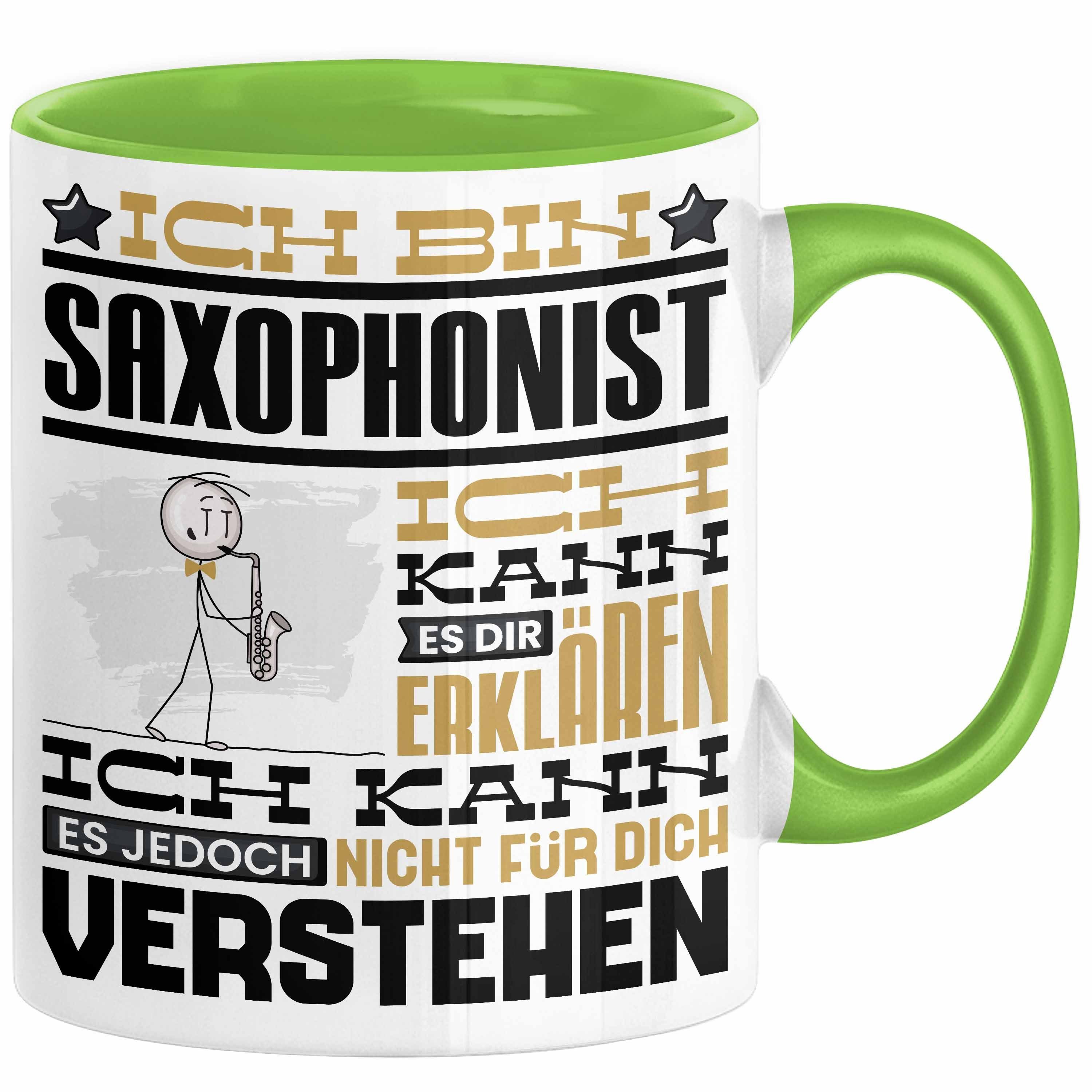 Tasse Saxophonist Geschenk Tasse Lustige Geschenkdiee für einen Saxophonist