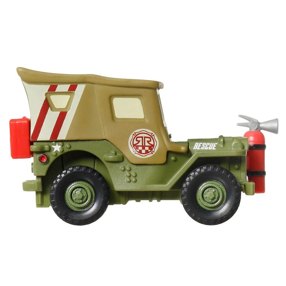 Disney Cars Spielzeug-Rennwagen Sarge JDG58 Disney Cars Race & Rescue Die-Cast 1:55