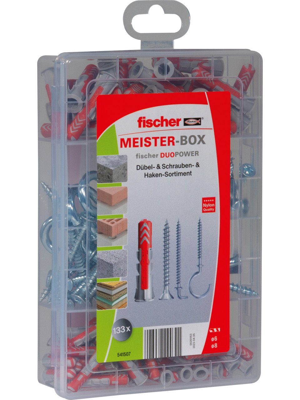Schrauben- und Dübel-Set Fischer LaDIY-Box - 133 Stück