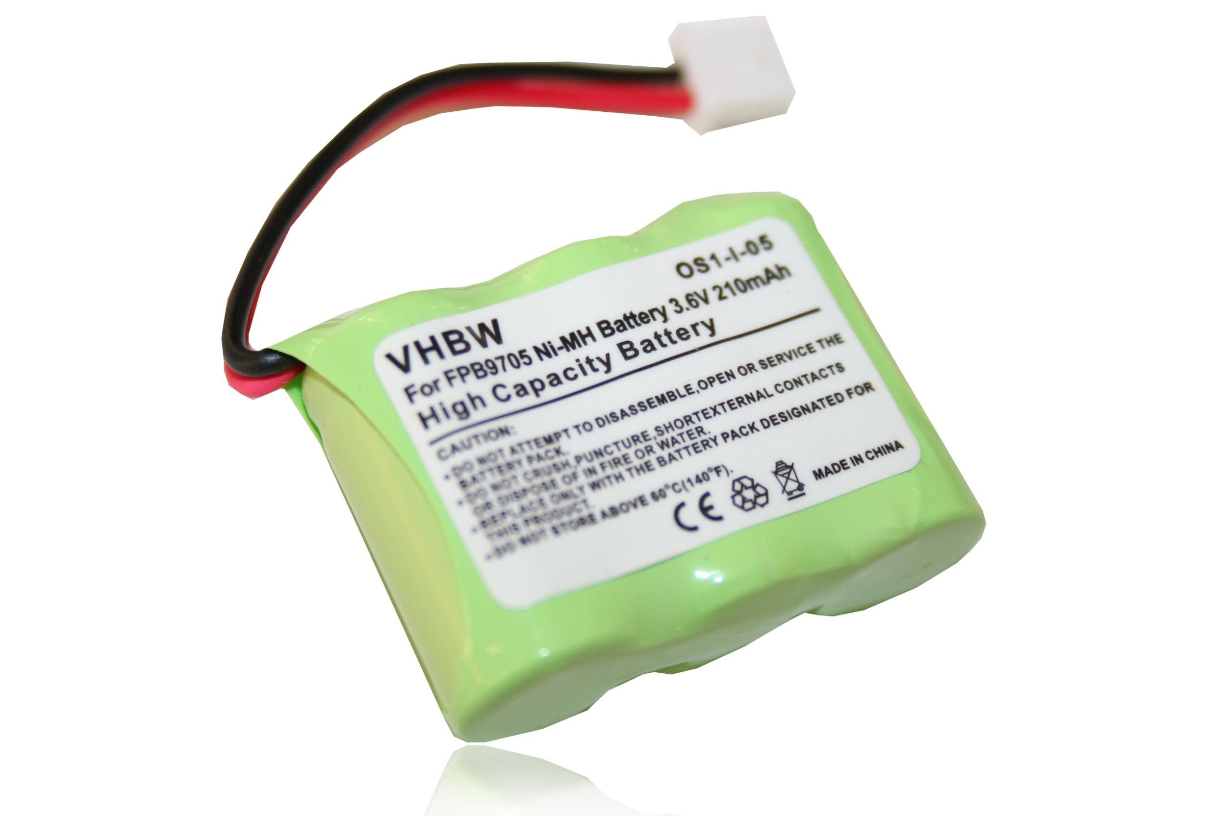 vhbw passend für Dogtra 175NCP, 180NCP, 200NCP, 175NCP Receiver, 200NCP Akku 210 mAh