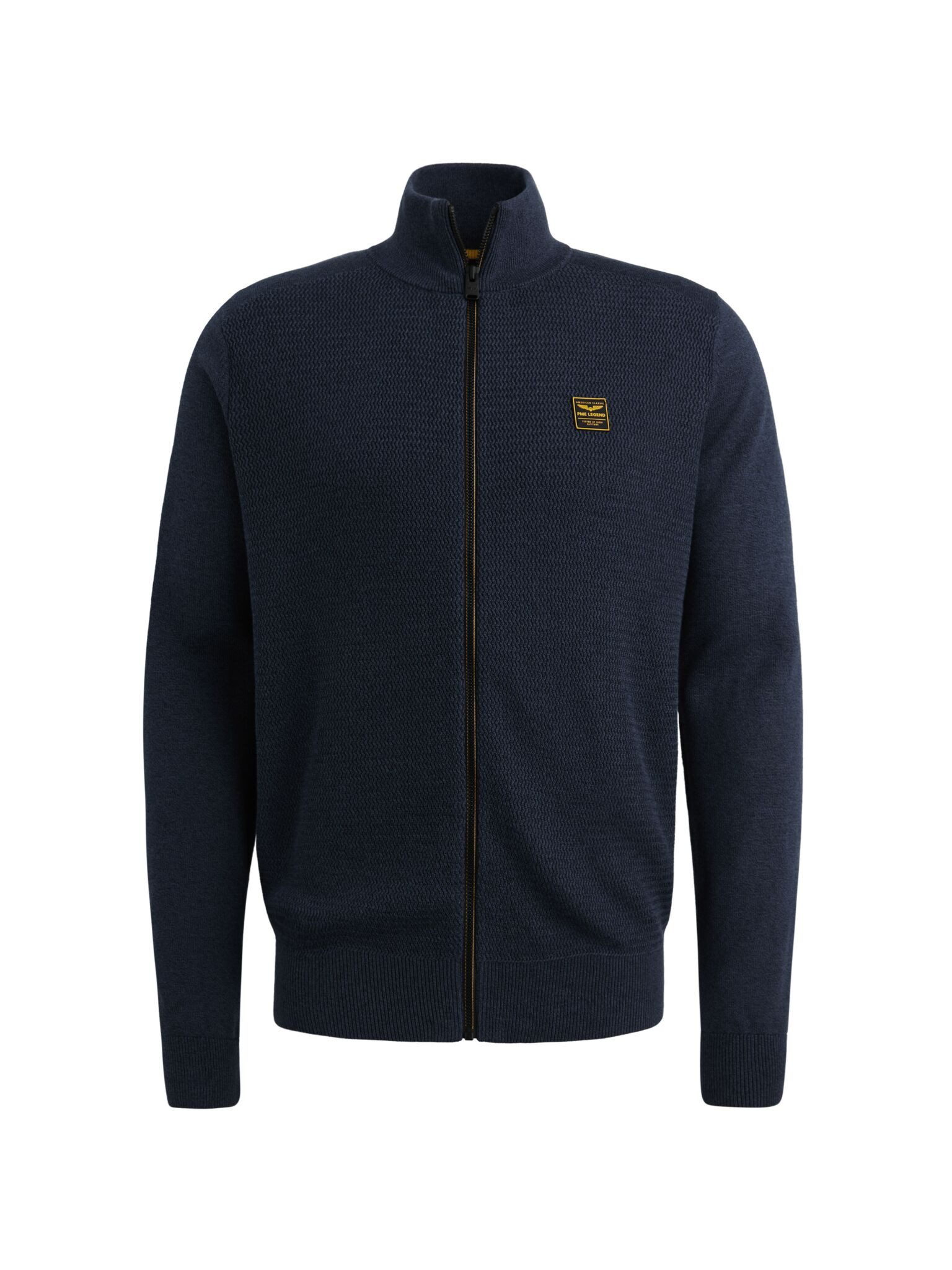 PME LEGEND Outdoorjacke Strickjacke Herren - Regular Fit Cardigan mit Stehkragen