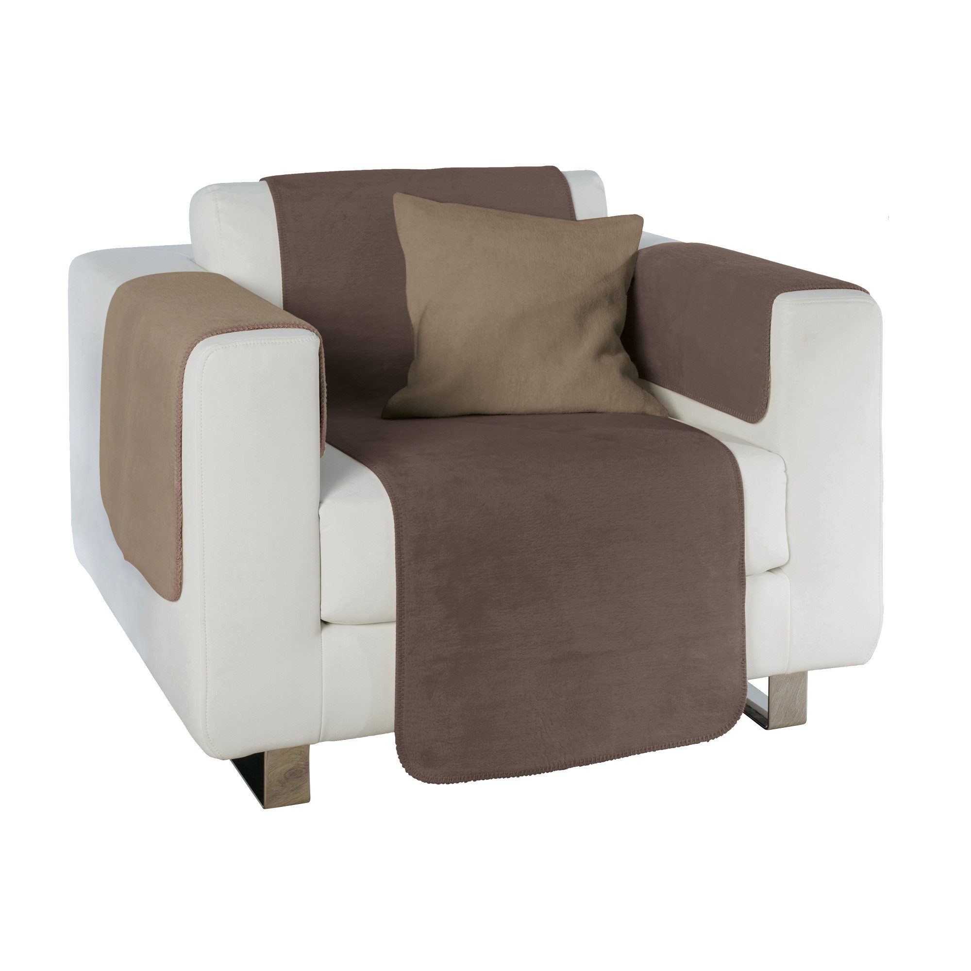 Erwin Müller Sesselschoner Sessel- und Sofaschoner "Matera", Baumwollmischung Uni