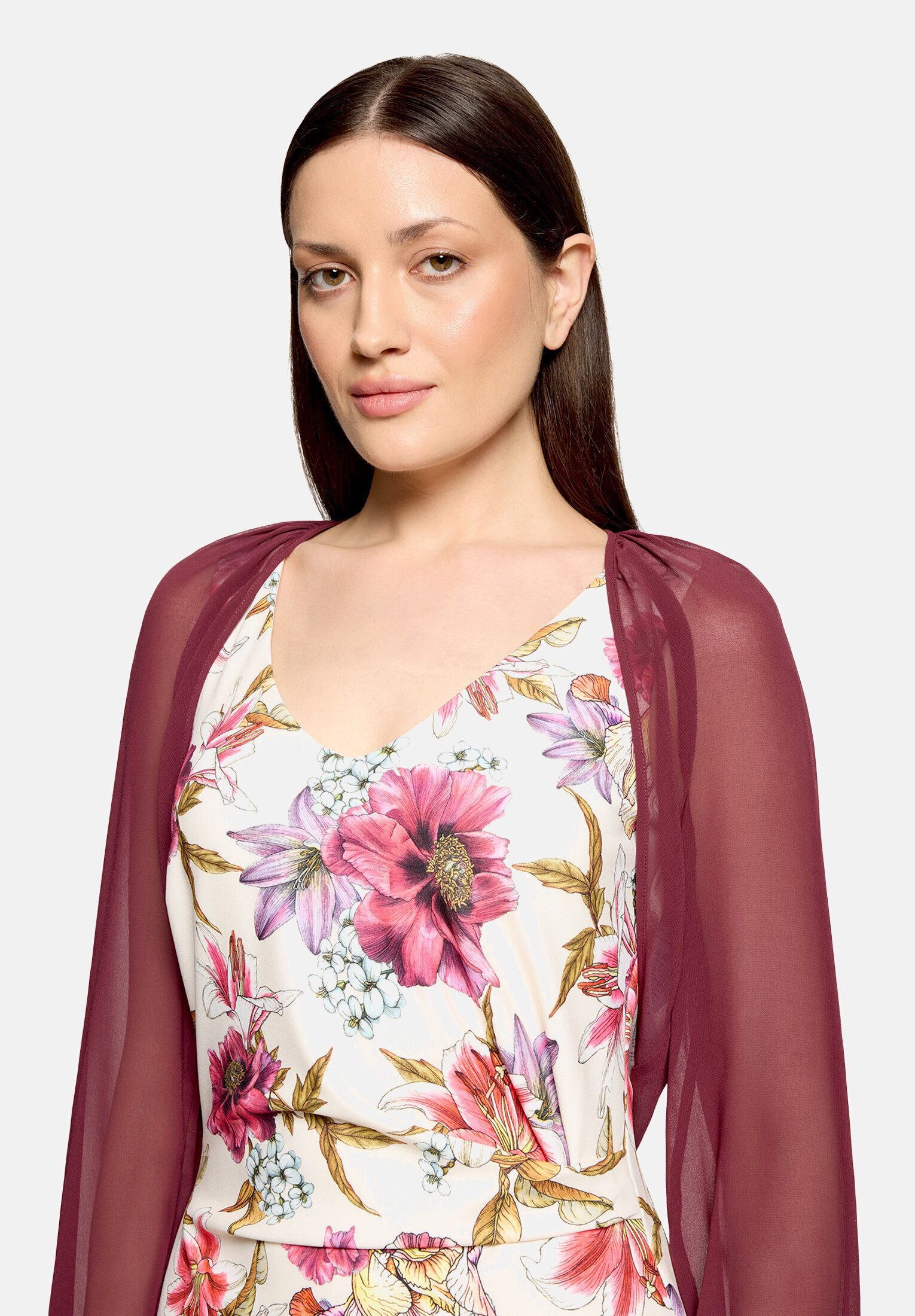 Vera Mont Bolerojacke Damen mit gekräuseltem Ausschnitt