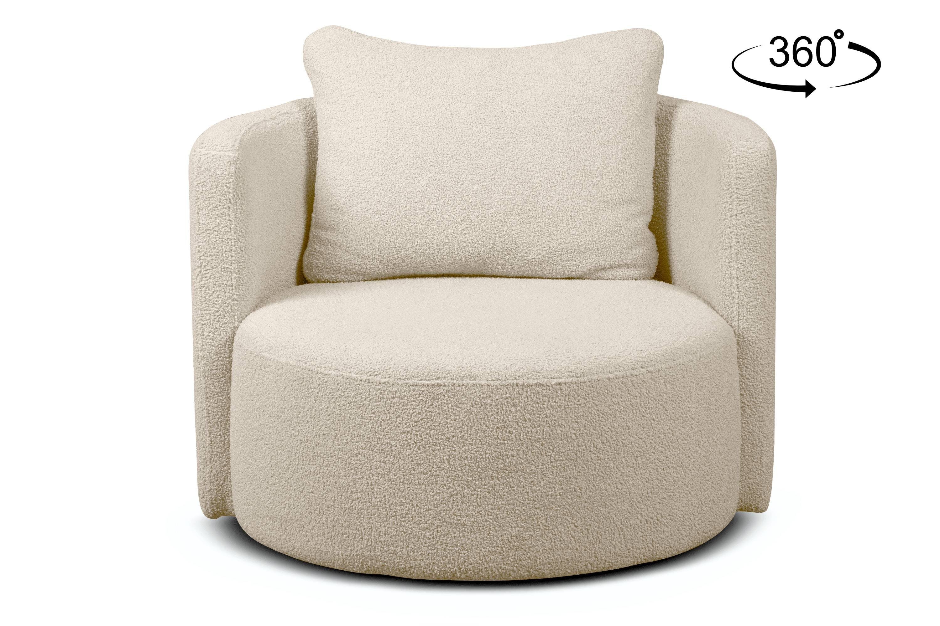 KONSIMO® Drehsessel Loungesessel RAGGI, mit 360° günstig online kaufen