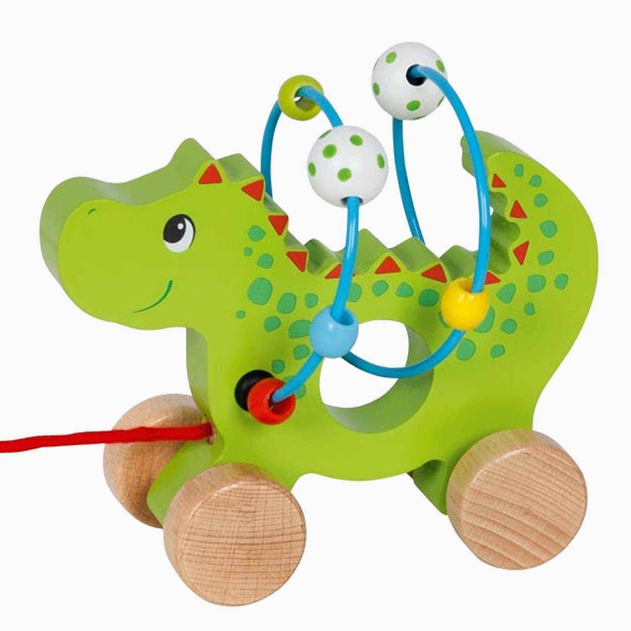 goki Nachziehtier Ziehtier mit Motorikschleife Drache, (packung, 1-tlg), fördert die Motorik