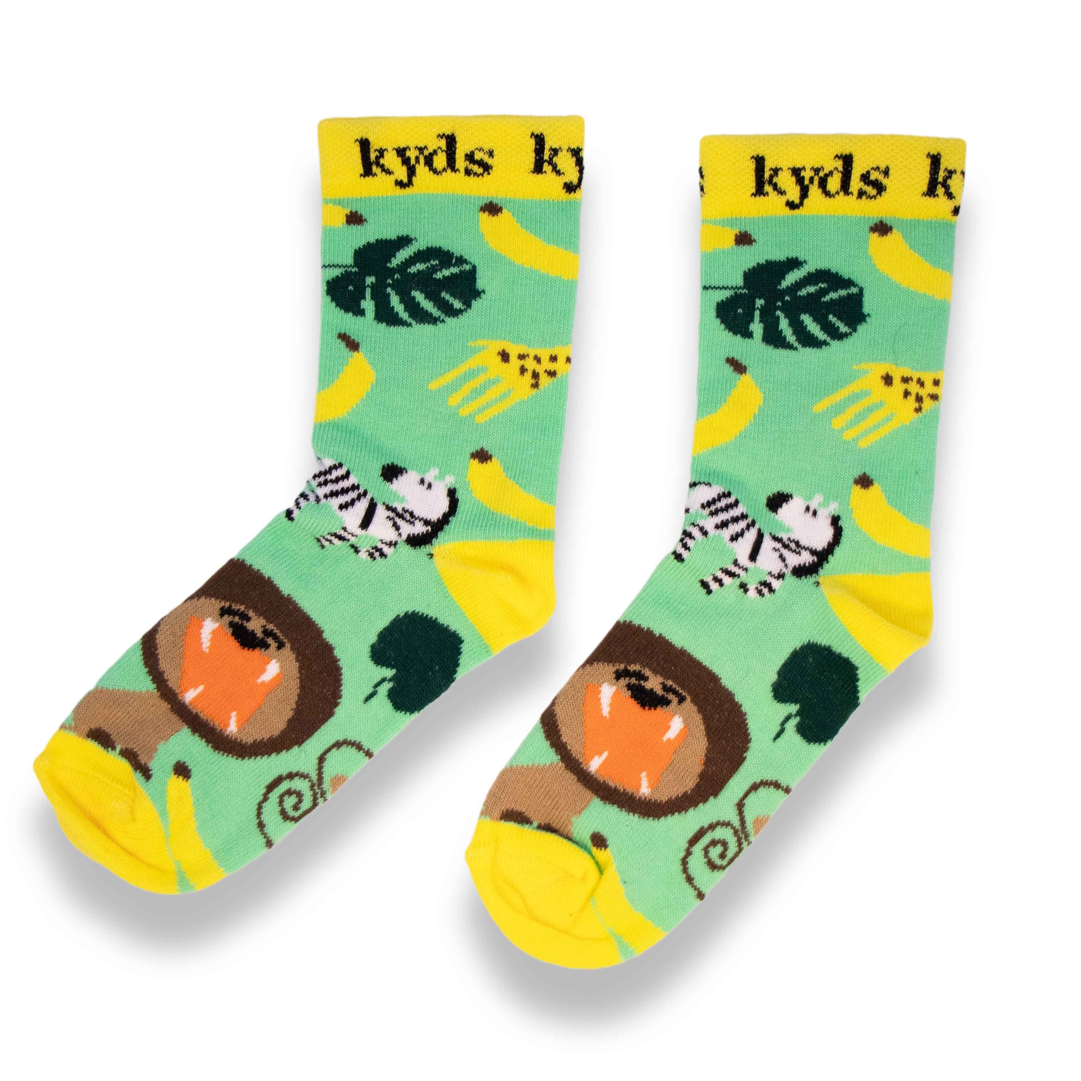 Mädchen Socken und Freizeitsocken Kinder und aus für Safari, Jungs 3 Nylon recyceltem (1-Paar) Bio-Baumwolle, ab 80% Elastan kyds 3% 17% Jahren