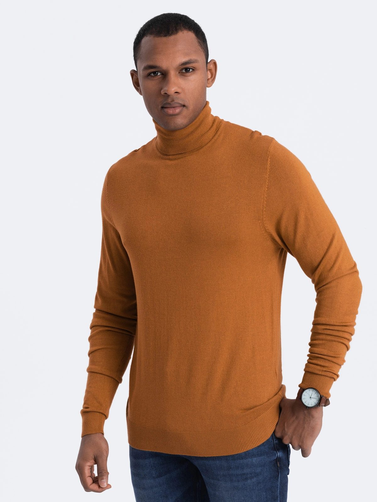 OMBRE Rollkragenpullover Gestrickter Rollkragenpullover für Herren günstig online kaufen