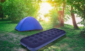 Avenli Luftbett Campingbett aufblasbar, (Luftmatratze für 1 Person), Gästebett mit beflockter Oberfläche