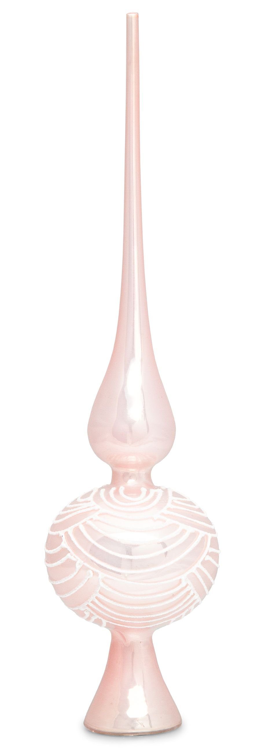 SIKORA Christbaumschmuck SP6 Highlights aus Glas mit Glitzer Verzierung 2 Größen