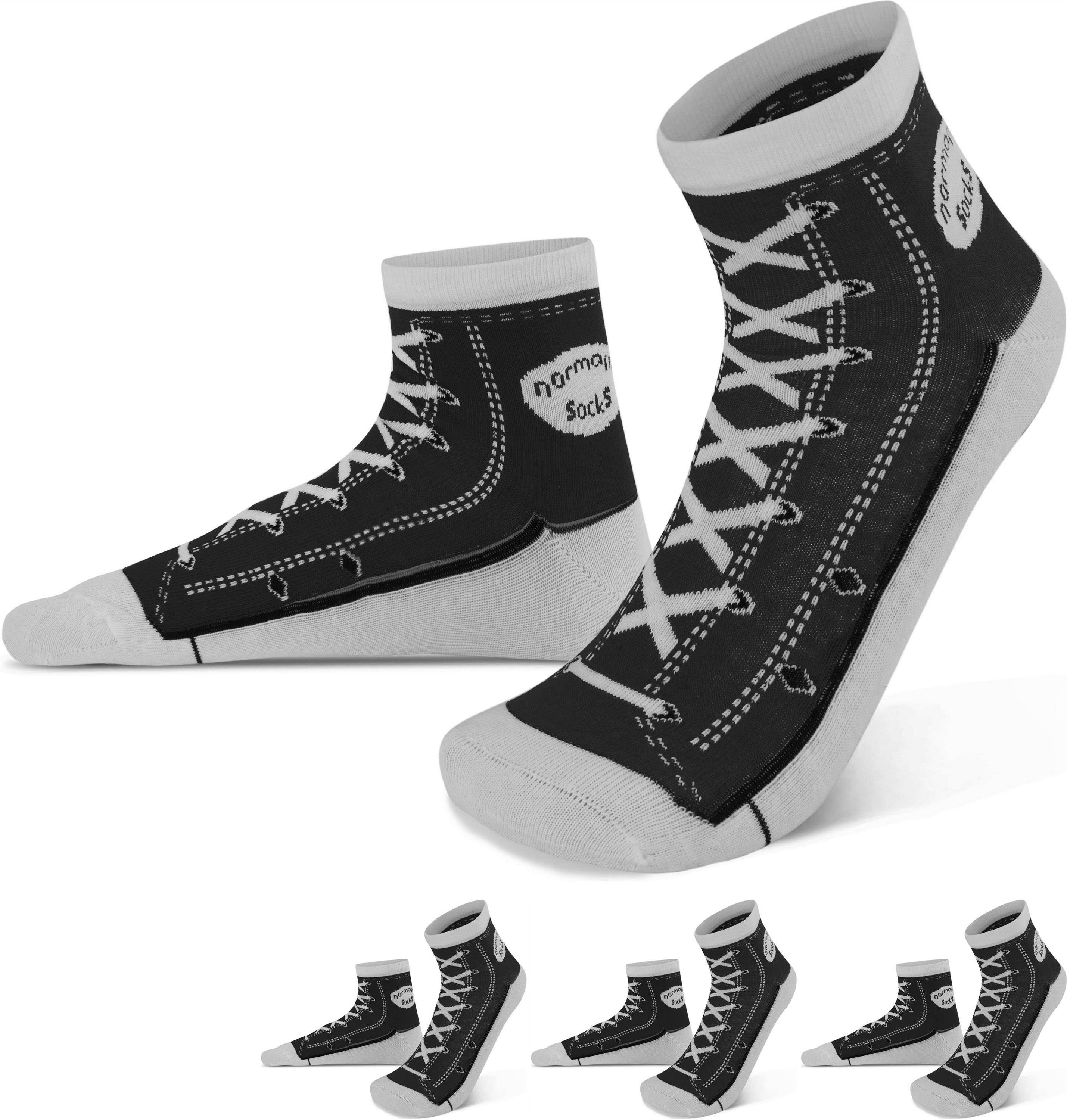 Basicsocken 4 Paar Socken im Schuh-Design