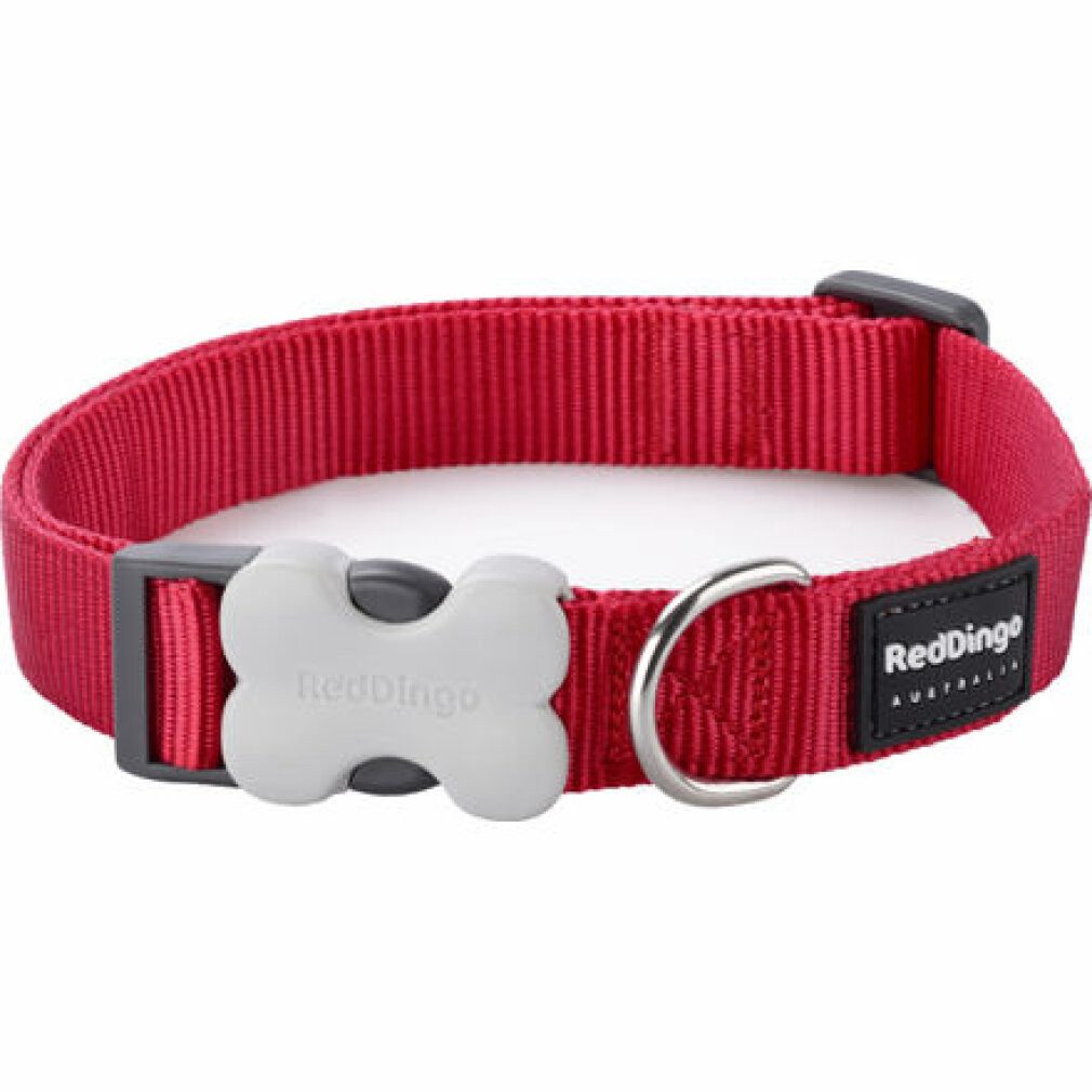 Red Dingo Hunde-Halsband Hundehalsband Rot (2 x 31-47 cm)
