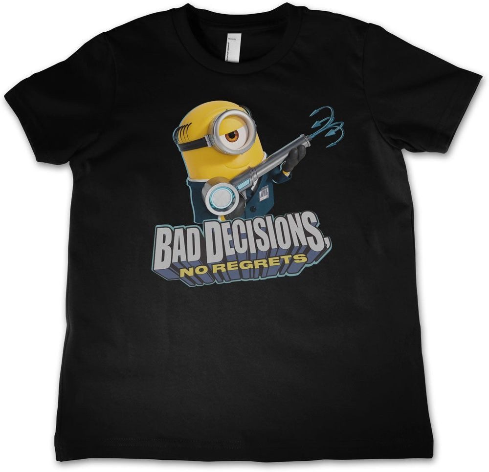 T-Shirt Minions - Bad Decisions No Regrets Kids Tee