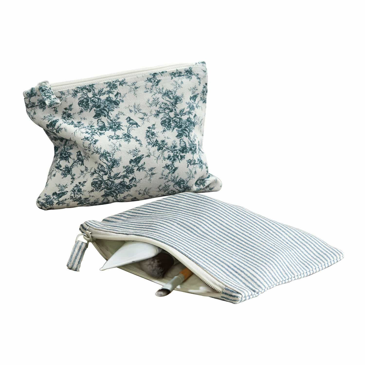 Handtasche Täschchen 2er Set Emilie blau/creme