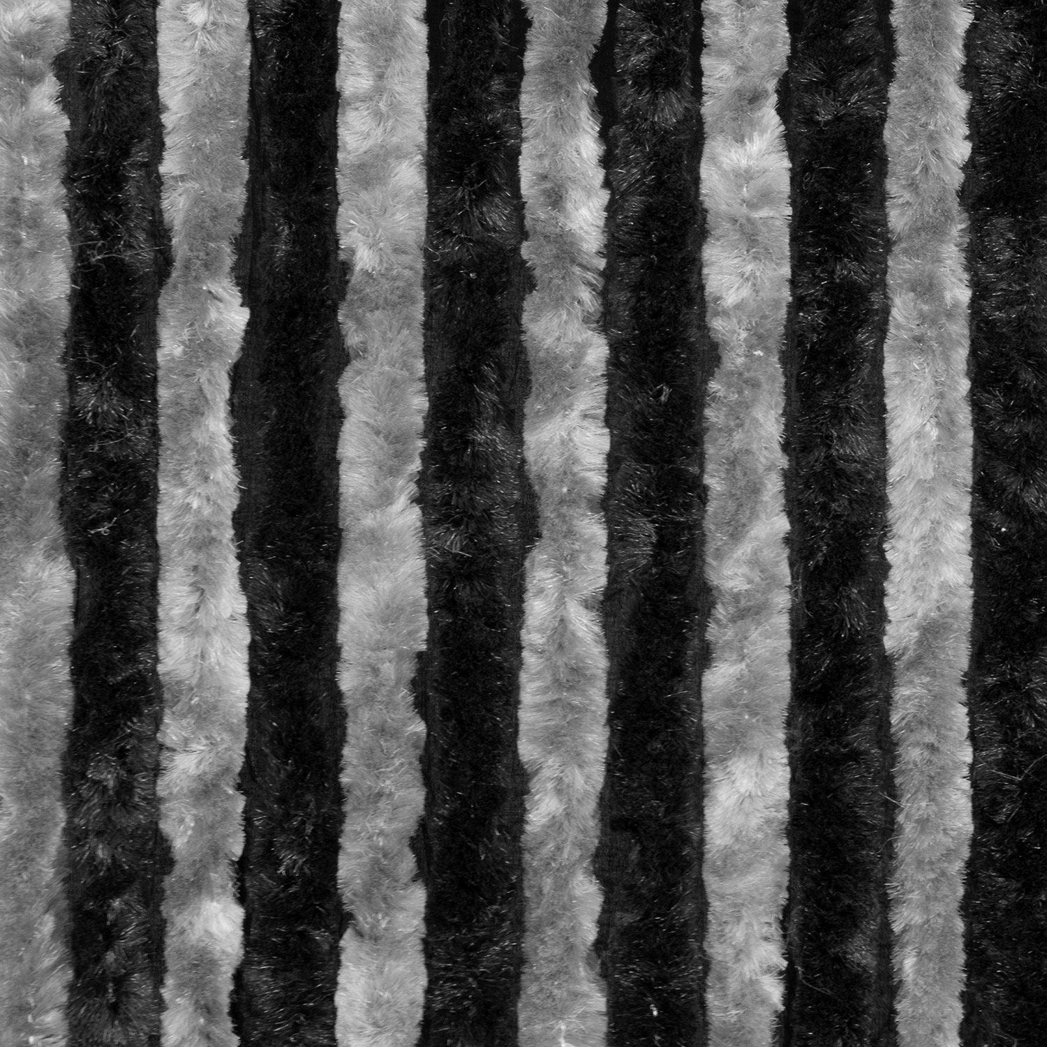 Moritz Türvorhang Flauschvorhang 56 x 185 cm schwarz grau (1 St), Hakenaufh günstig online kaufen