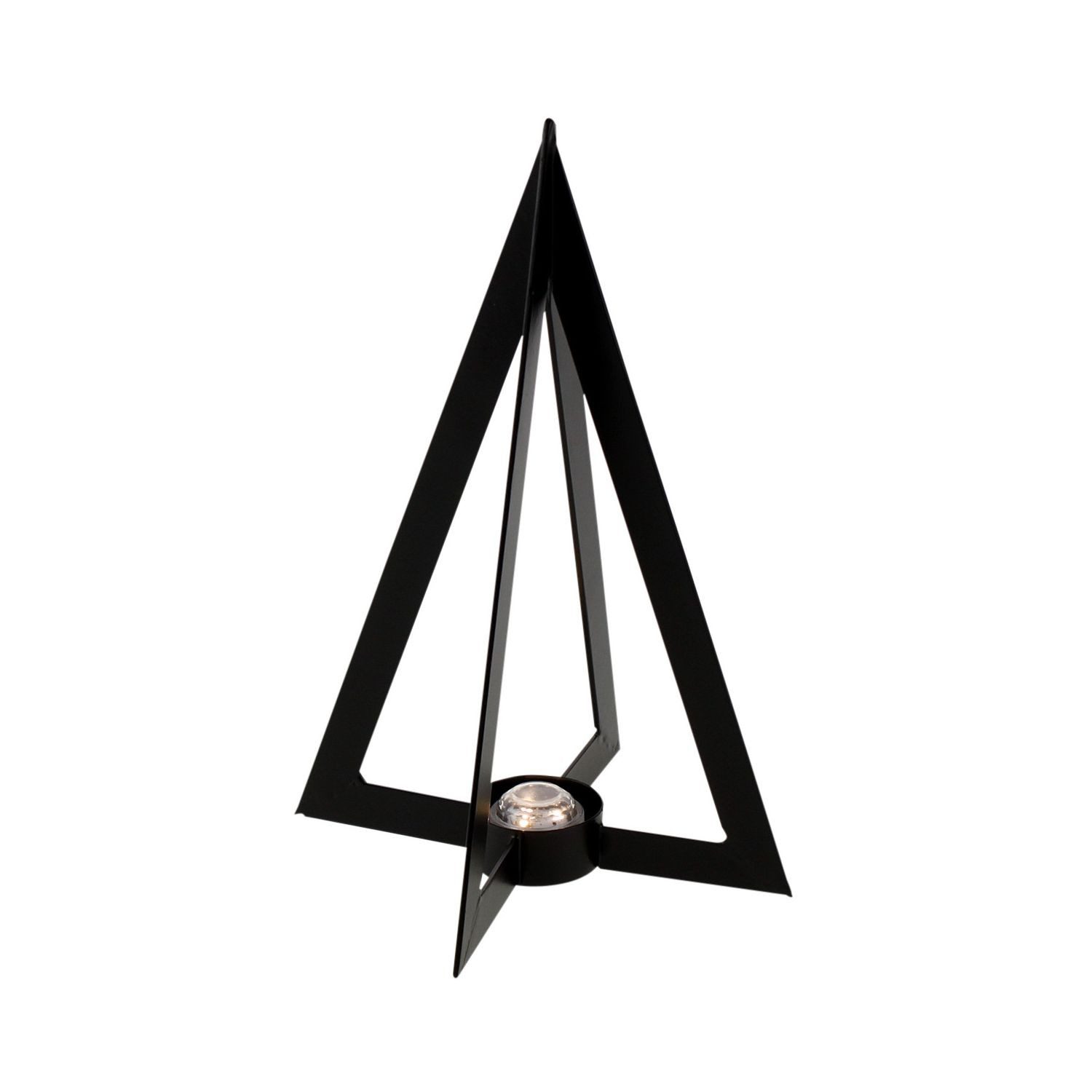 Weihnachtsfigur Teelichtbaum Niva - schwarz - Eisen - 17x17x25 cm