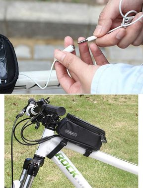 Daskoo Fahrradtasche Wasserdicht Rahmentasche Oberrohrtasche 5.5 Zoll phone Handyhalter
