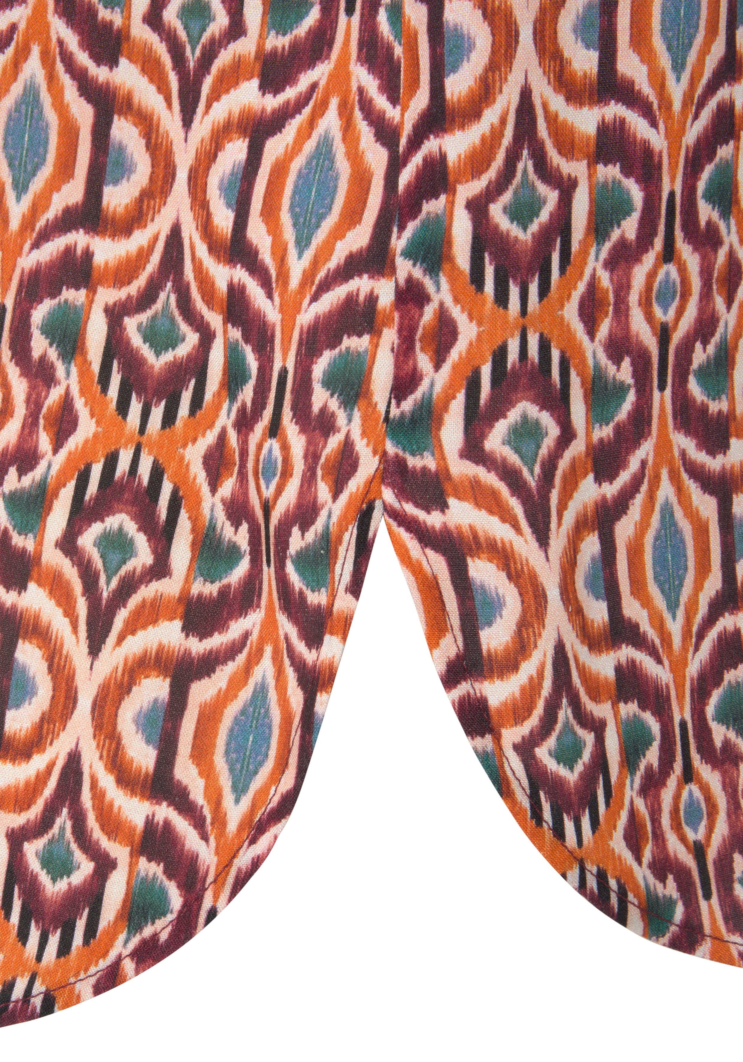 LASCANA Blusentop mit Ethnoprint und V-Ausschnitt, Blusenshirt, casual