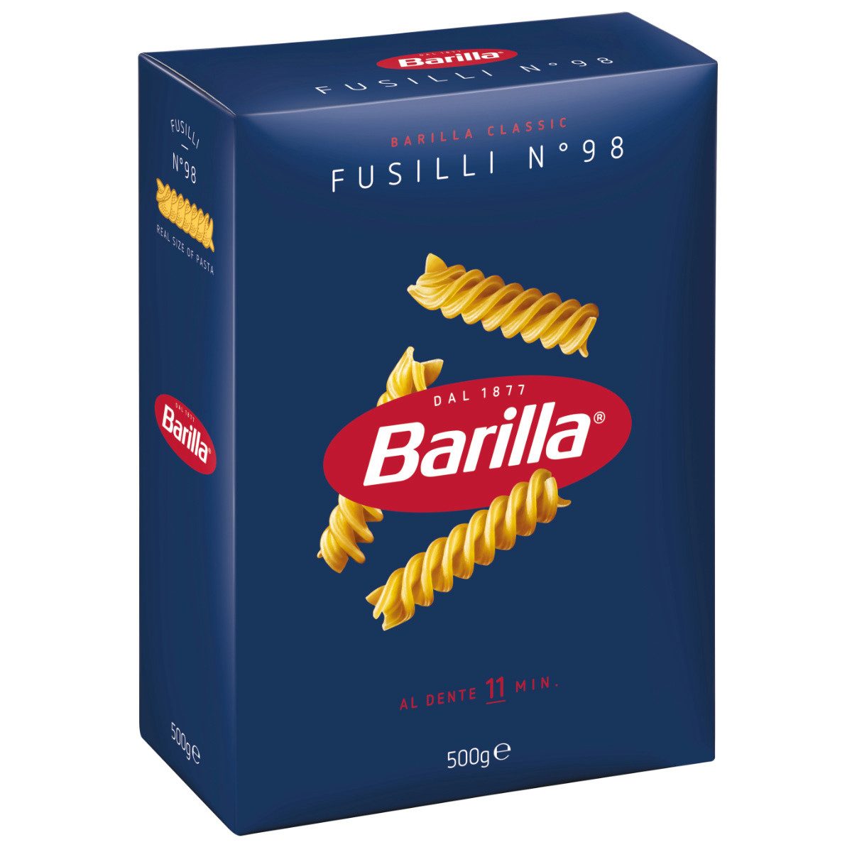 Barilla Nudeln, Barilla Fusilli Nummer 98 Original aus Italien Pasta aus Weizen 500g