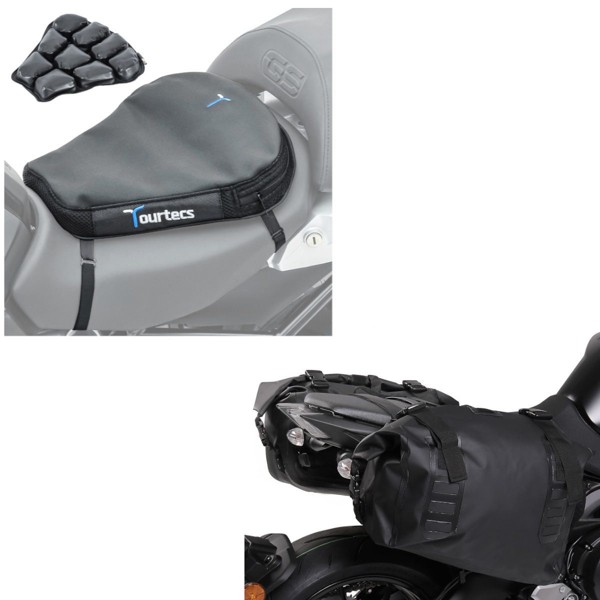 Bagtecs Reisetasche Set Seitentaschen + Luftkissen S2