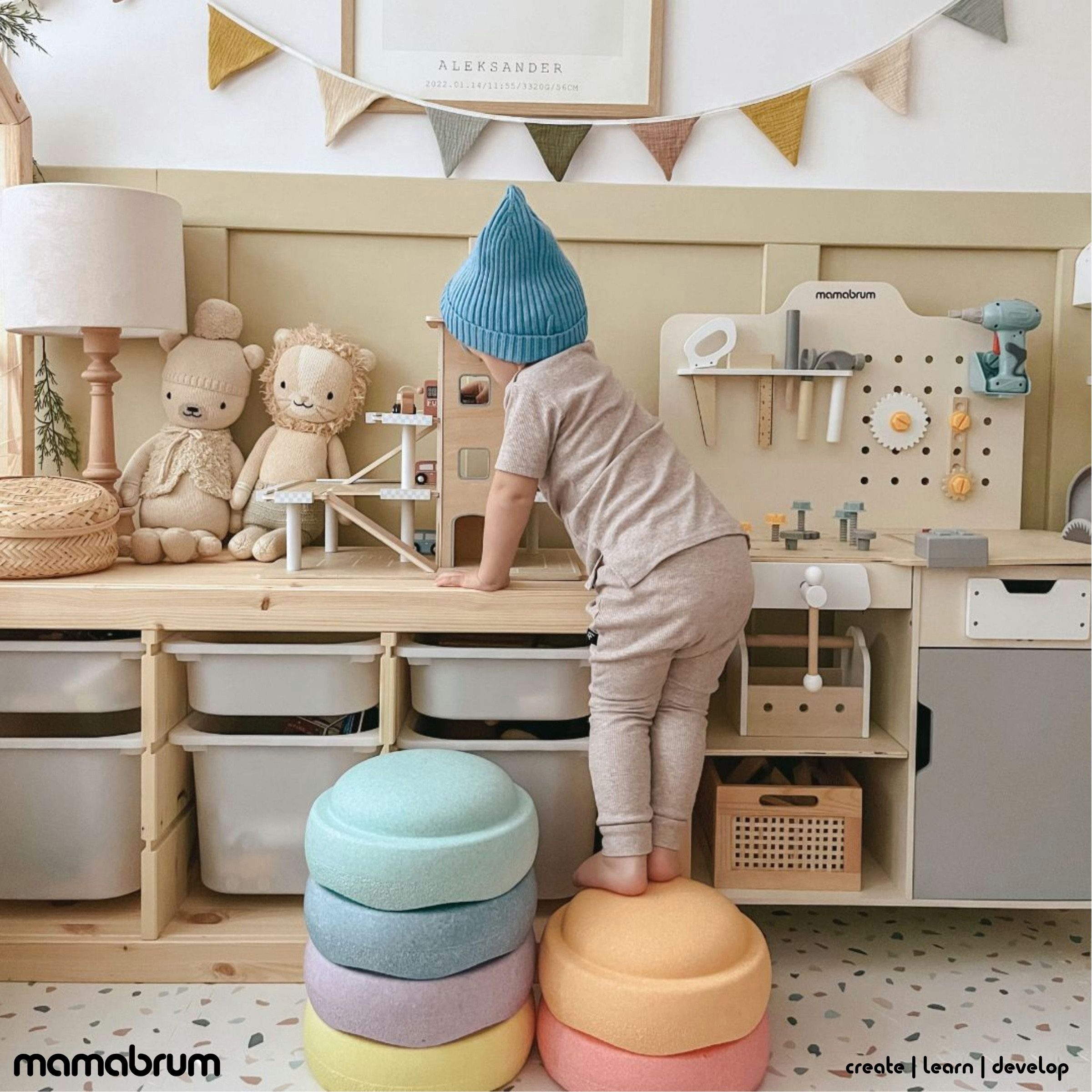 Mamabrum Spiel-Parkhaus Parkhaus aus Holz – günstig online kaufen