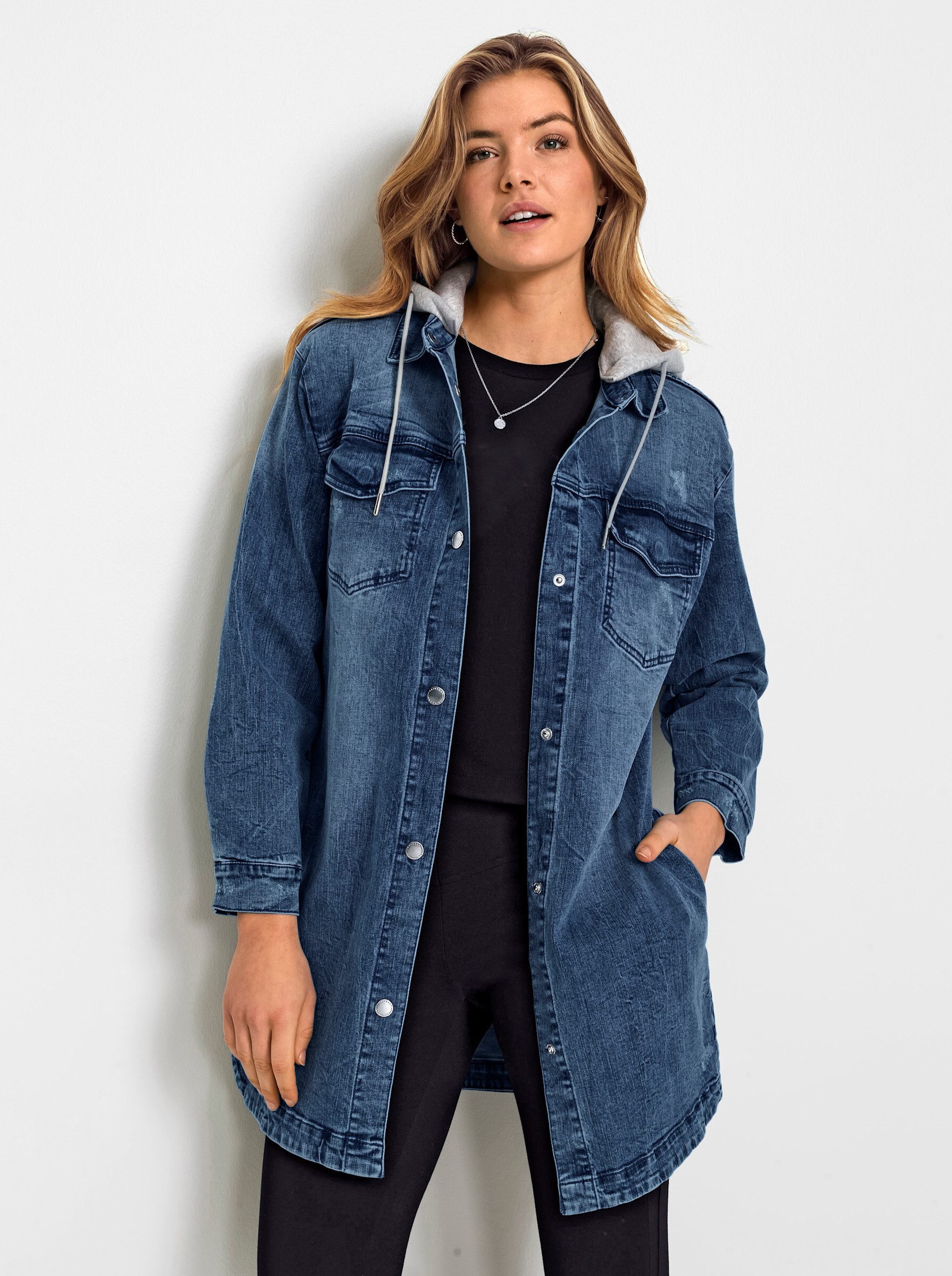 Witt Allwetterjacke Jeans-Parka Langarm