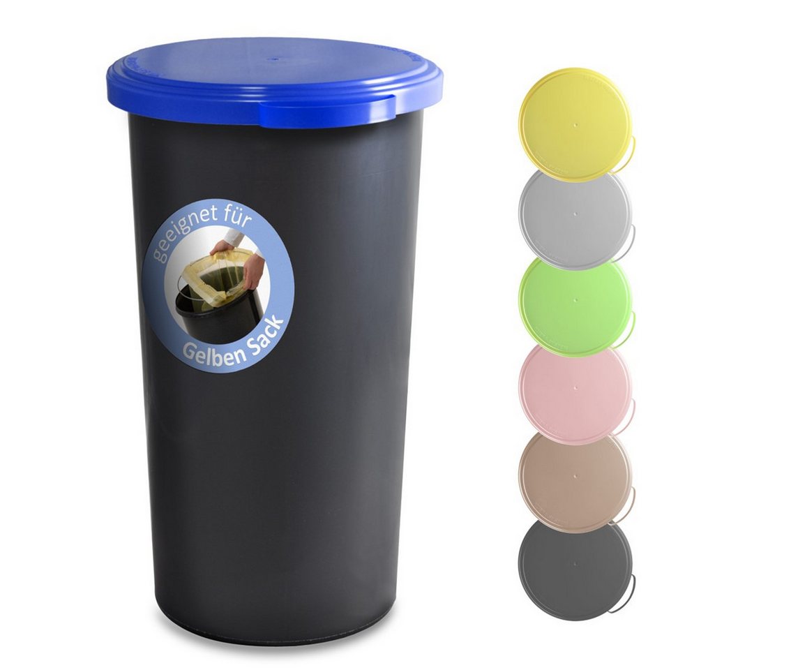 KUEFA Müllsackständer VLC 60L Mülleimer Gelber Sack, inkl. Klemm-Ring, Geruchsdicht