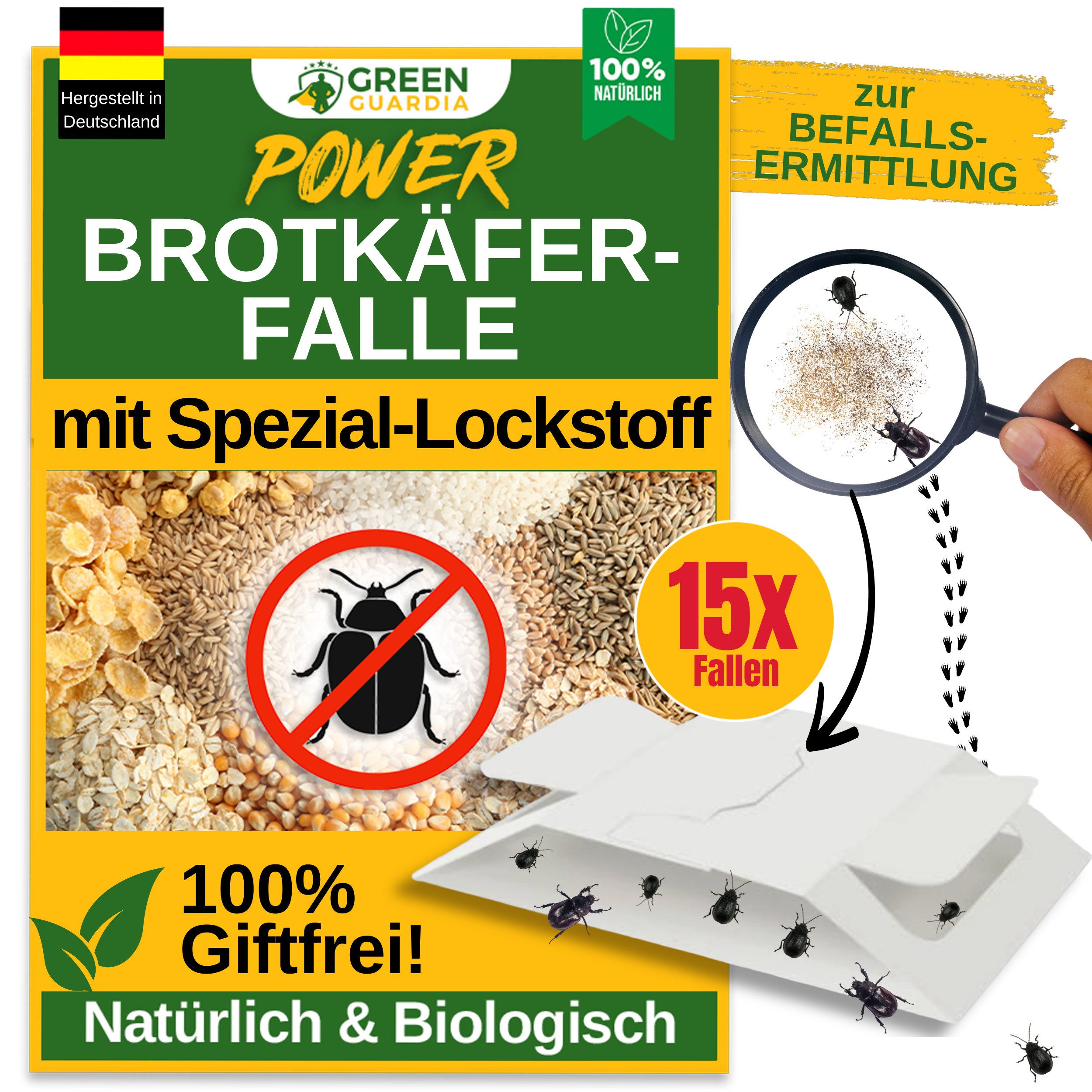 Insektenfalle Insektenfalle Brotkäfer Falle mit Spezial-Lockstoff - insektizidfrei