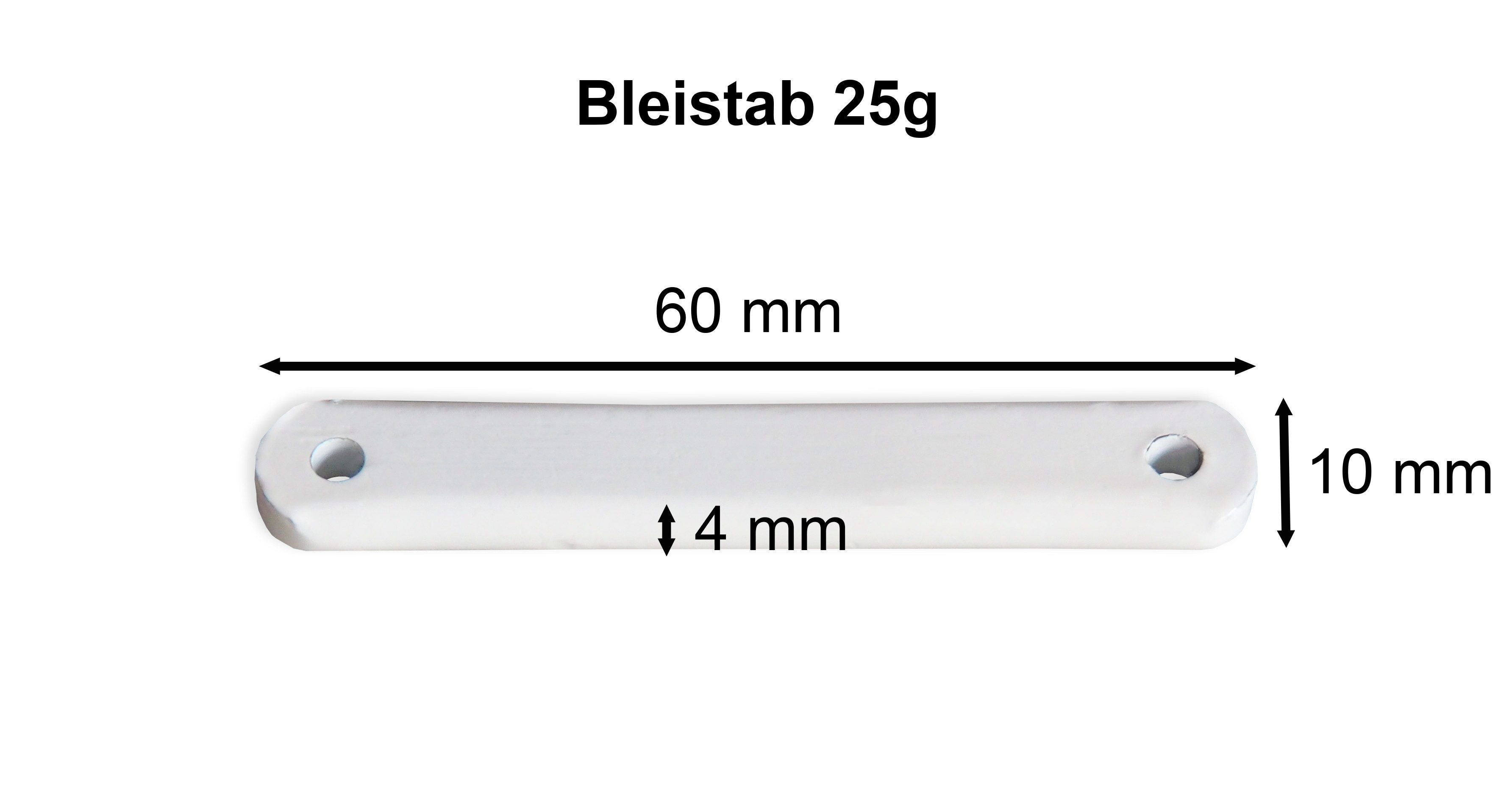 dekohaken24.de Bleistäbchen Bleistab, Bleisteifen, Bleistangen, Beschwerung für Gardinen, (5-tlg)