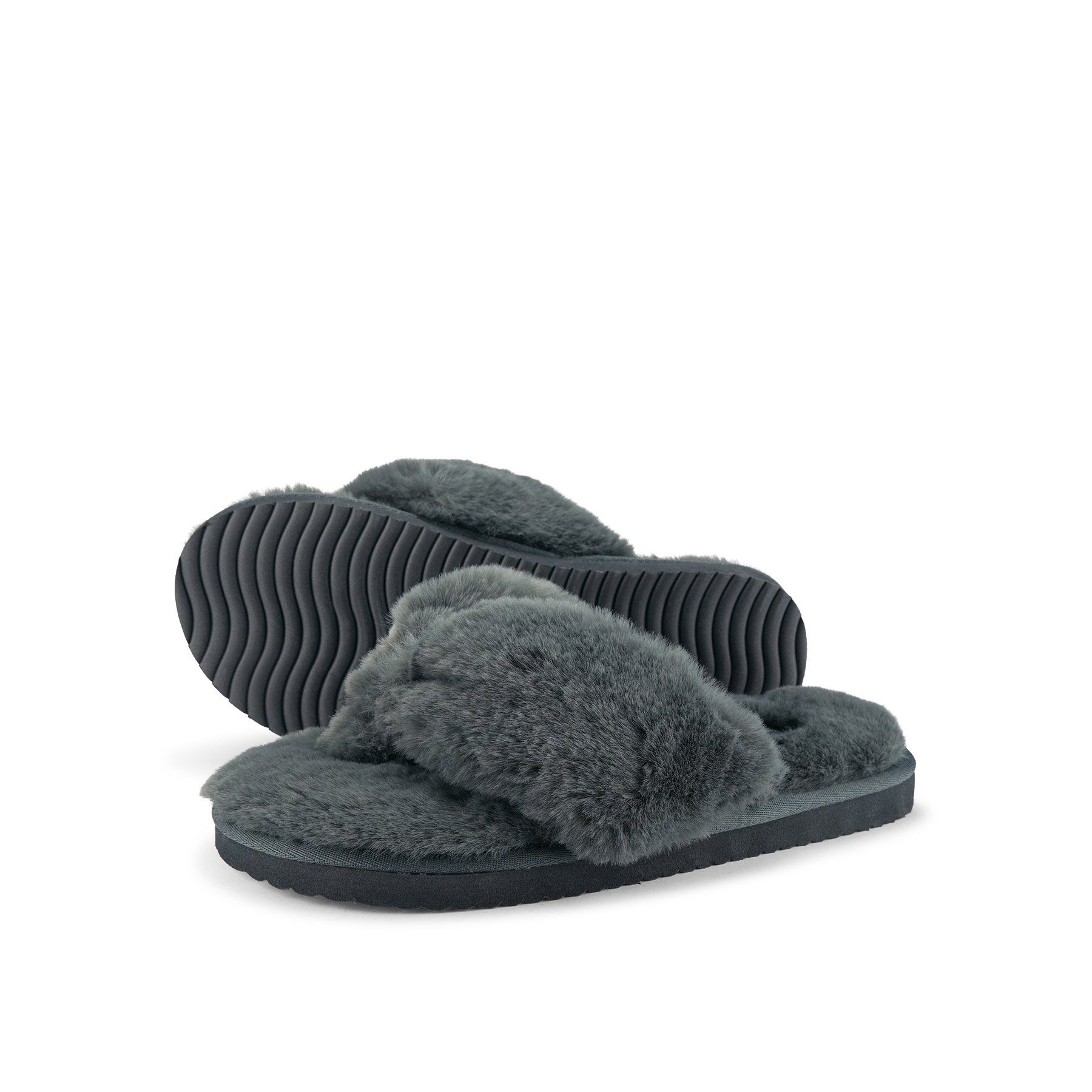 Flip Flop original*fur 2 Zehentrenner dunkelgrau