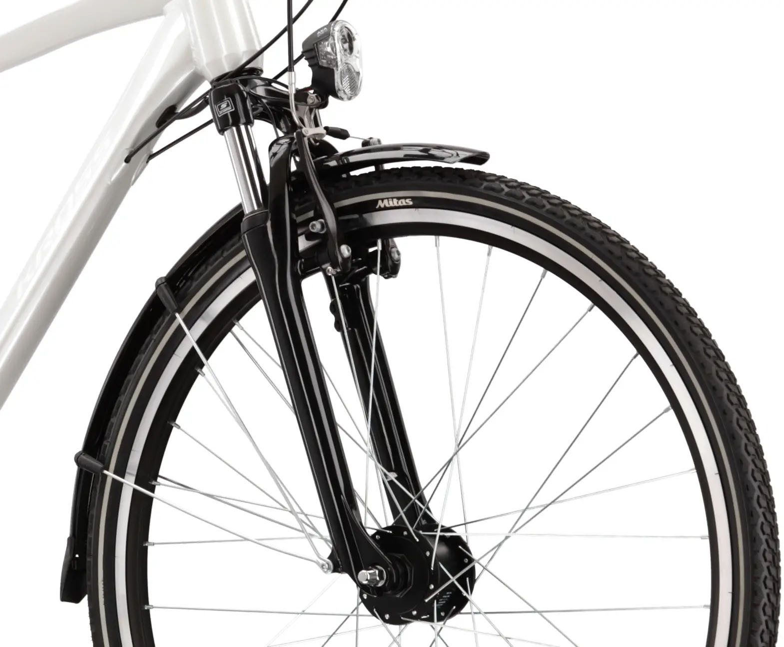 Kross Trekking Bike Trans 4.0 White, 21 gears, 21-speed Shimano ACERA T3000 derailleur, derailleur gears