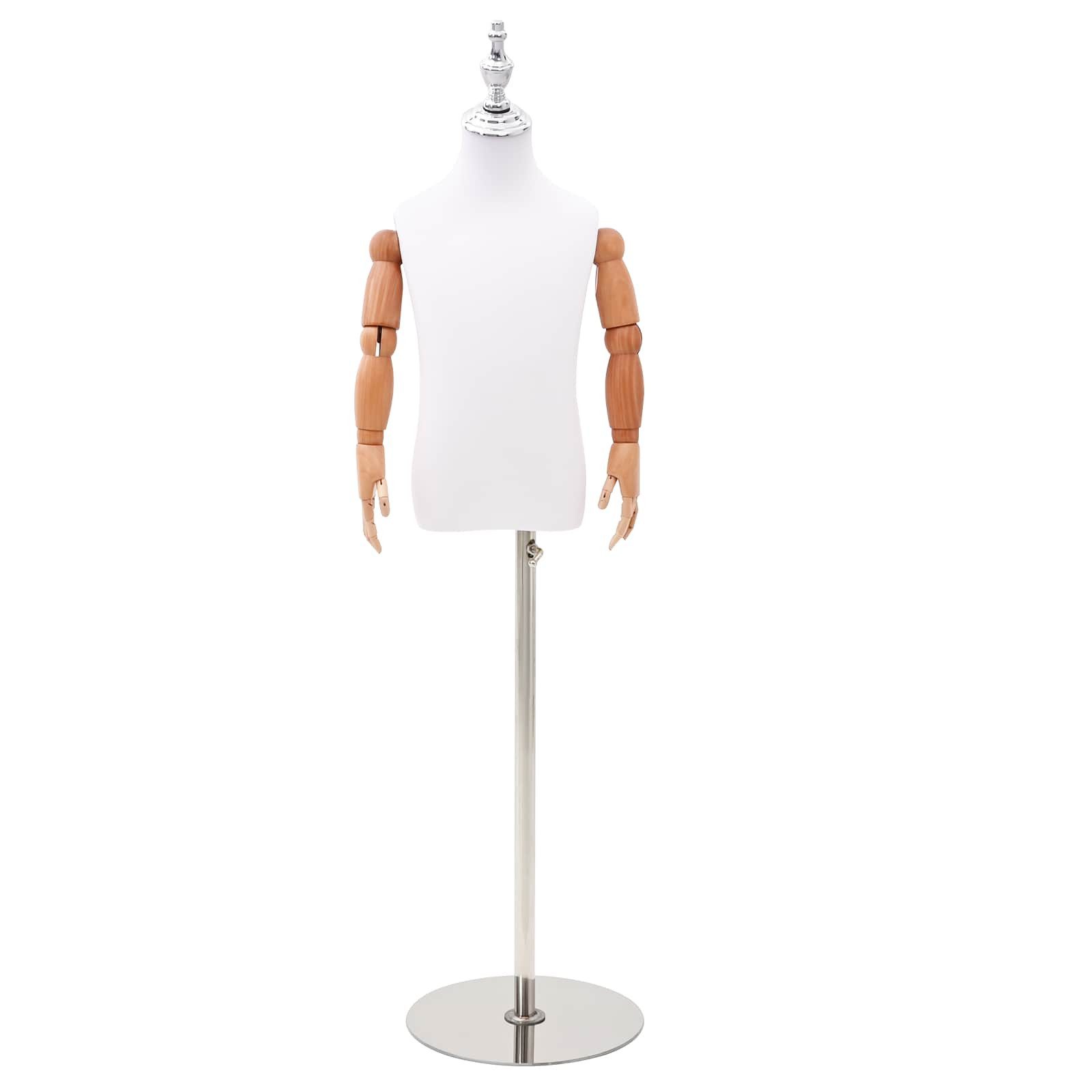 vidaXL Kunsthaarperücke Verstellbares 120-150 cm Mannequin mit Basis Unisex PP Weiß