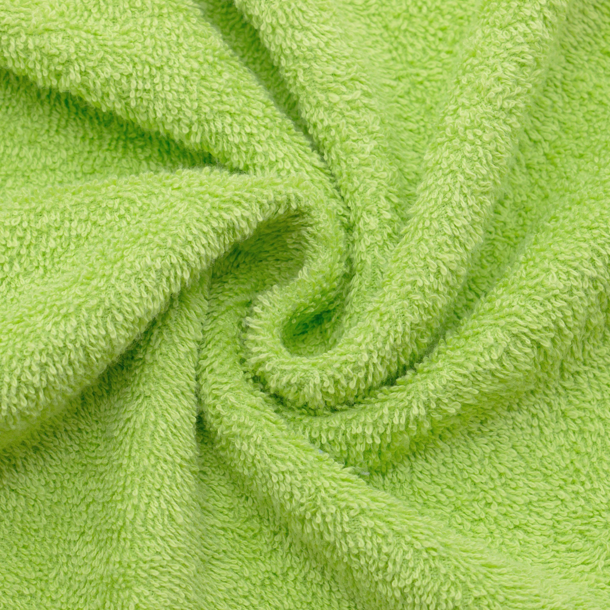 95°C bis alle Baumwolle, apfelgrün Duschtücher, cm, (2-St), x 100% Farben ZOLLNER Walkfrottier 70 140 waschbar