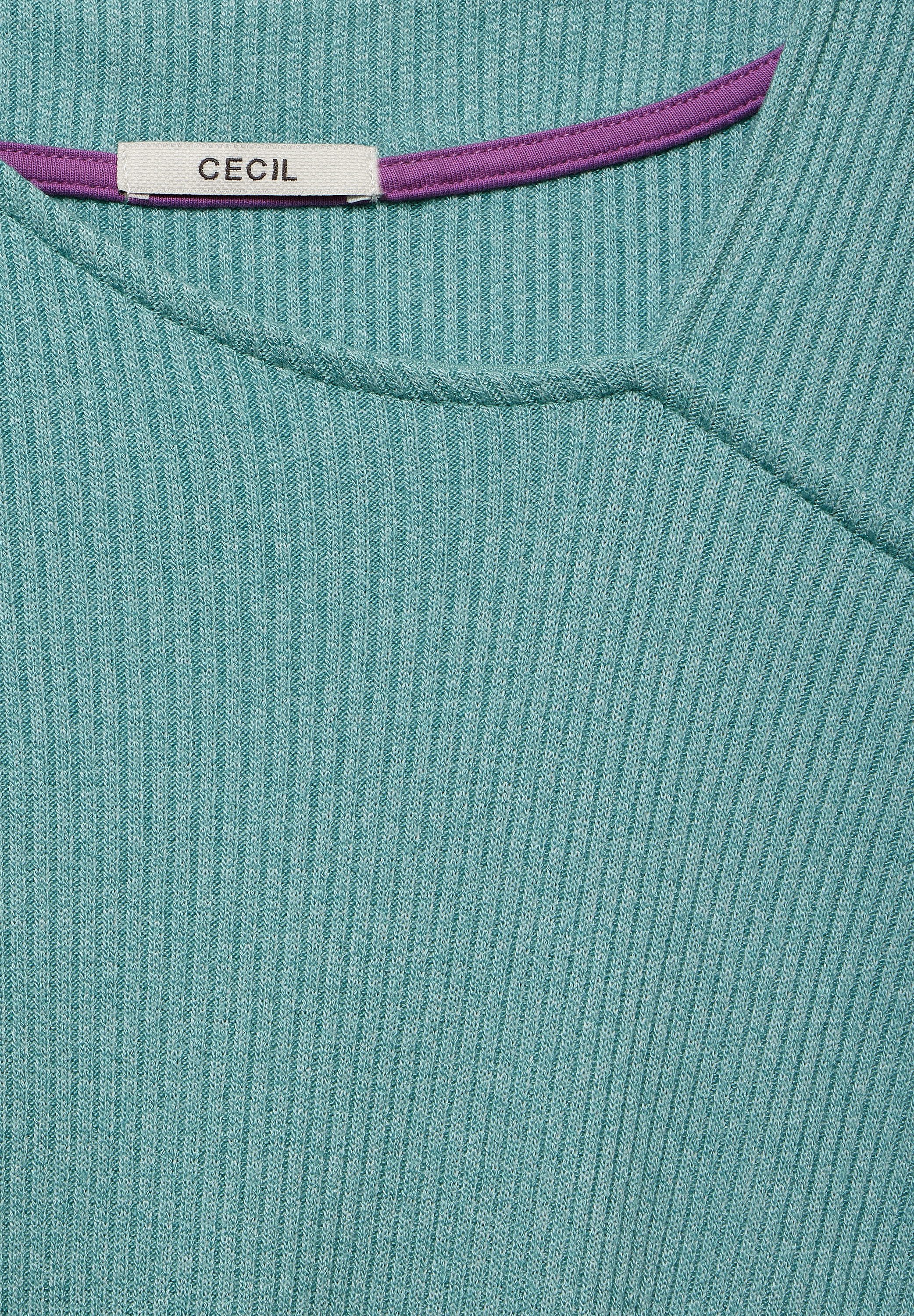CECIL 3/4-Arm-Shirt aus softem Materialmix